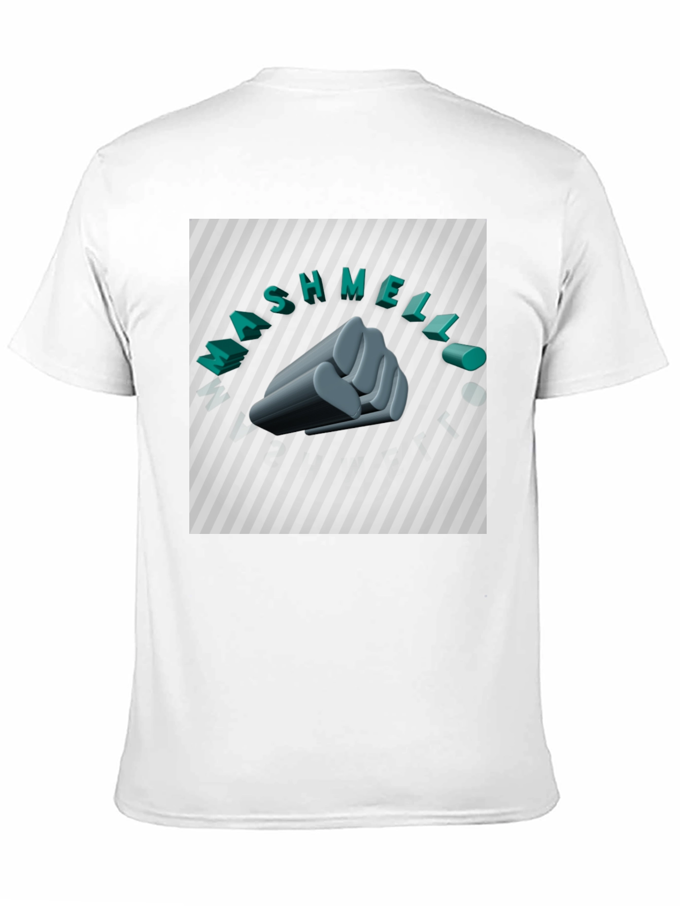 Black Mashmellow Fist Black Graphic Tee view 11