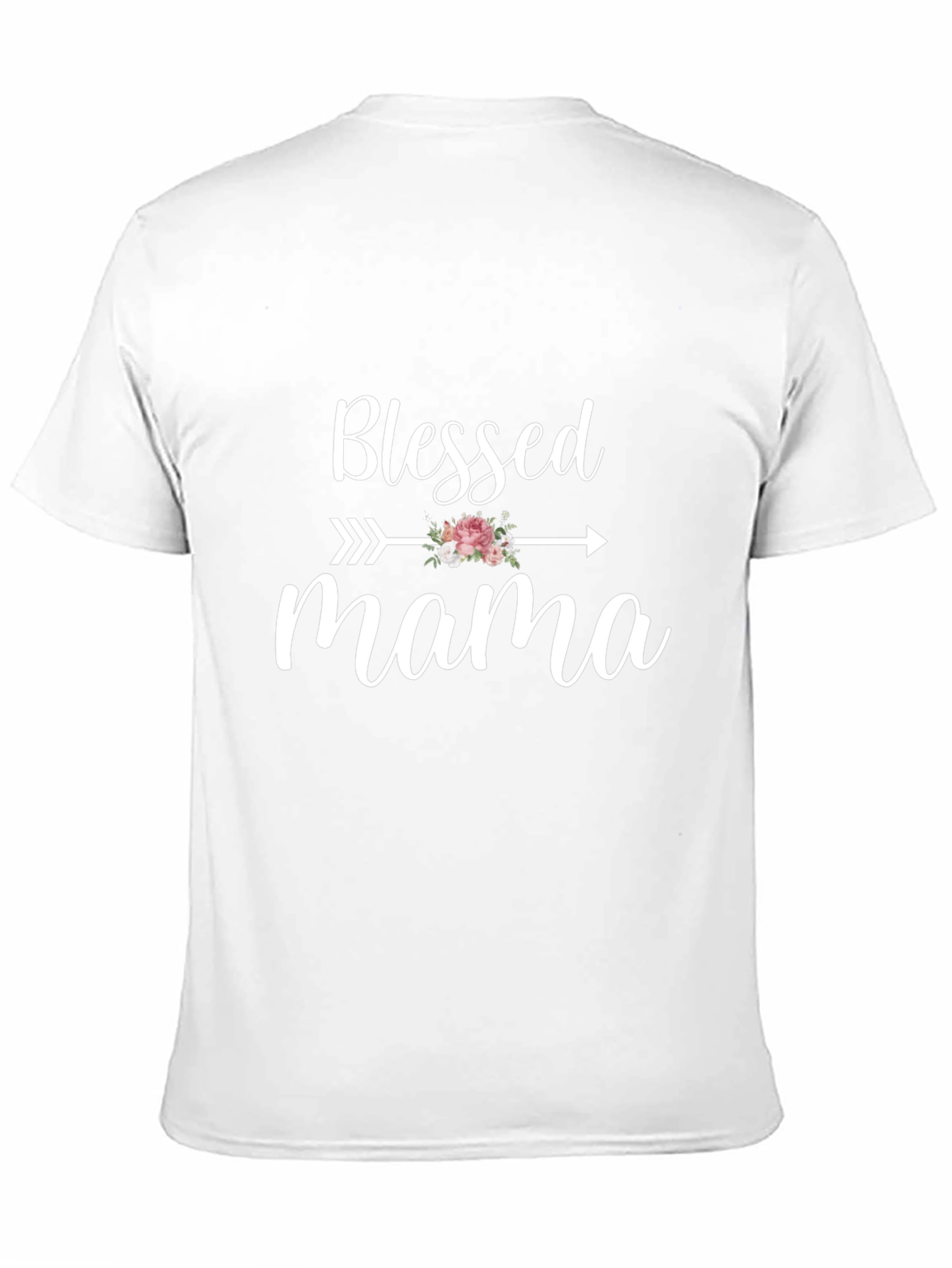 Black Blessed Mama Graphic Tee - Cute Mothers Day Shirt view 11