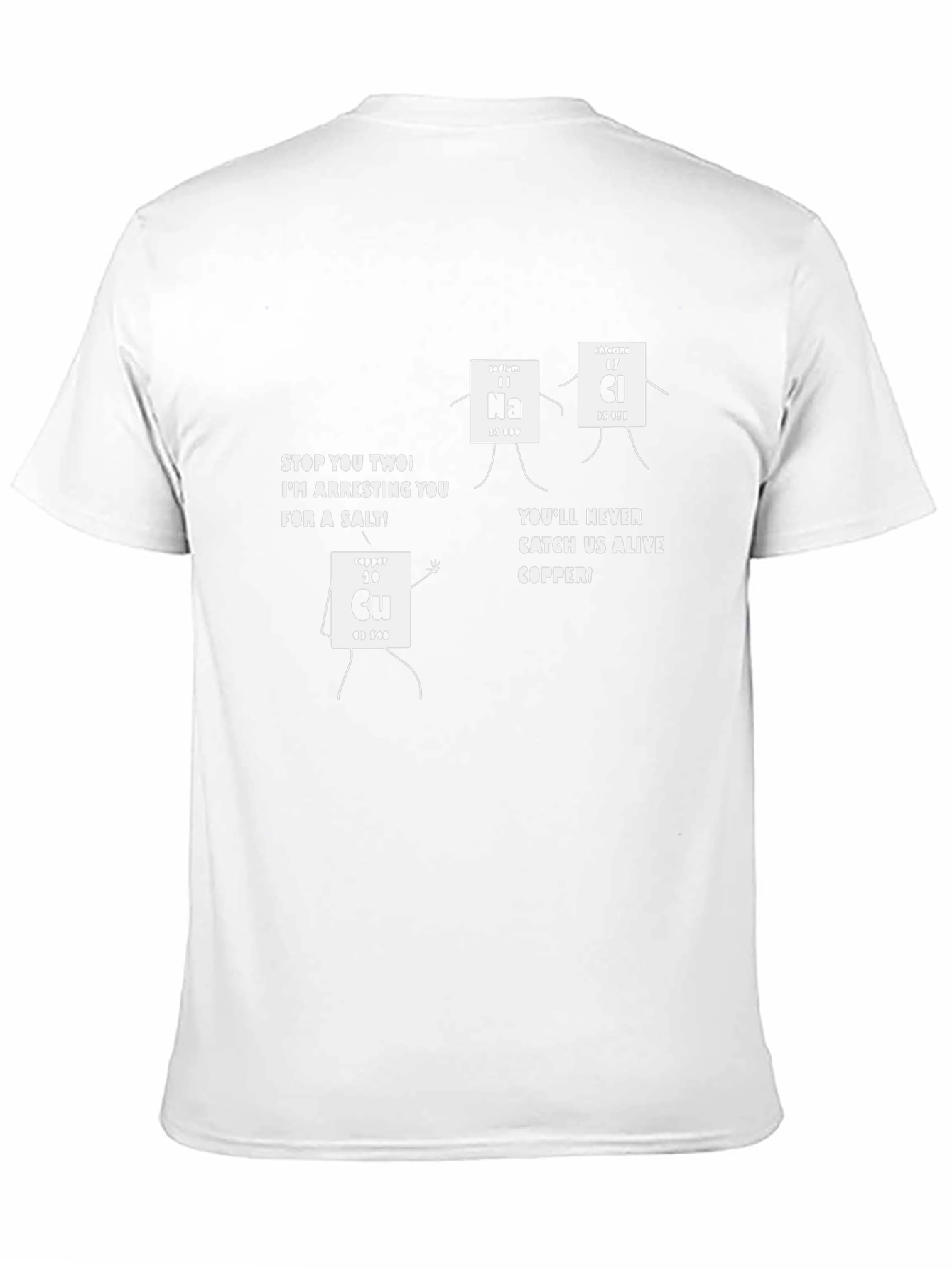 Black Funny Chemistry T-Shirt - Arresting Salt Design view 11