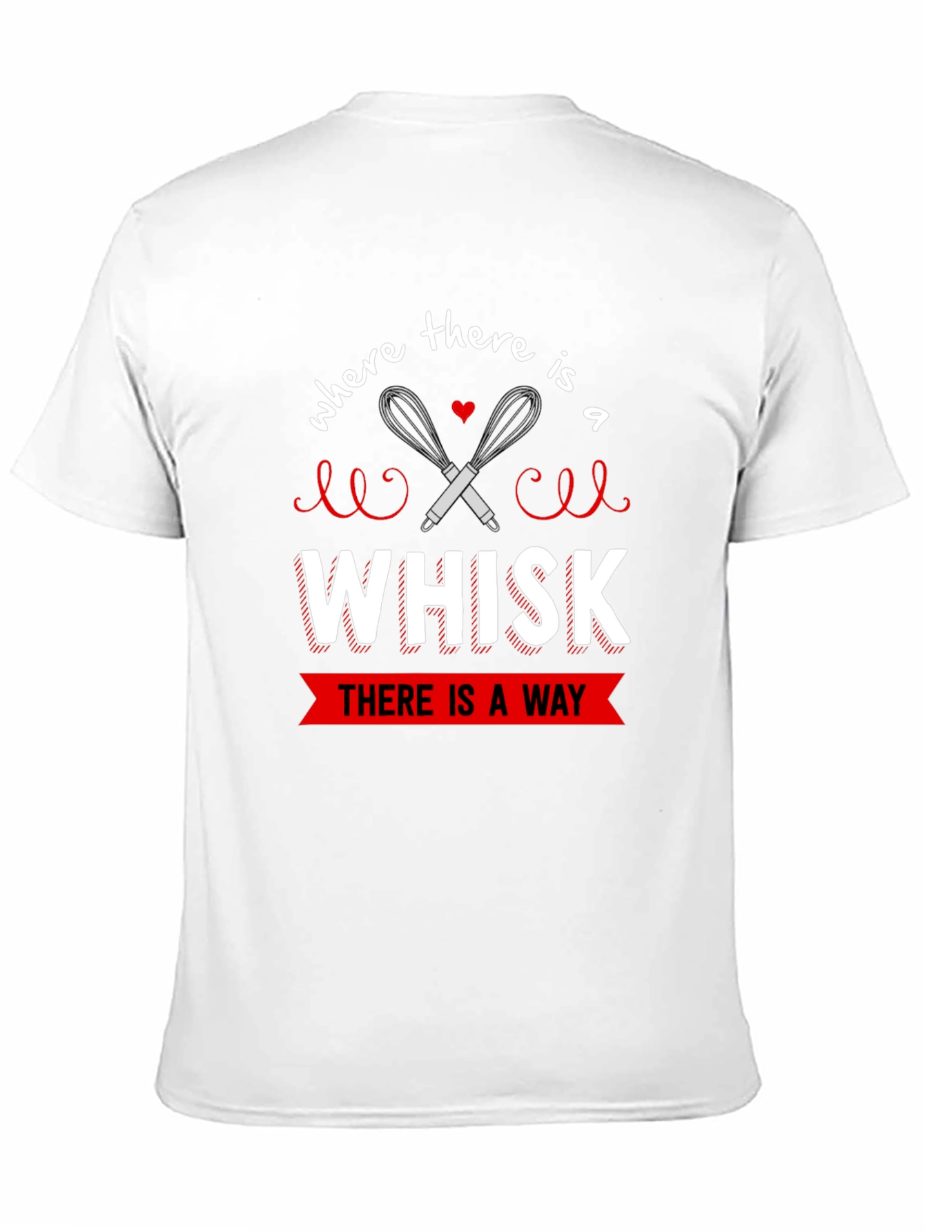 Black Whisk There is a Way Unisex T-Shirt view 11