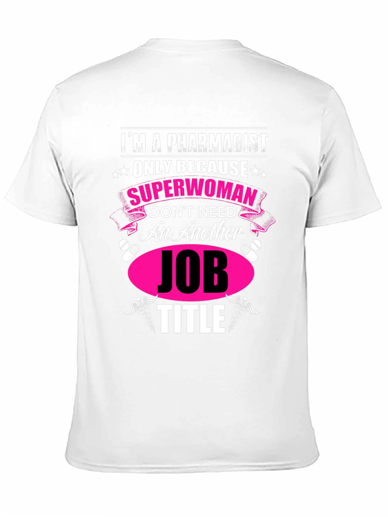 Black Pharmacist Superwoman Novelty Graphic Tee view 11