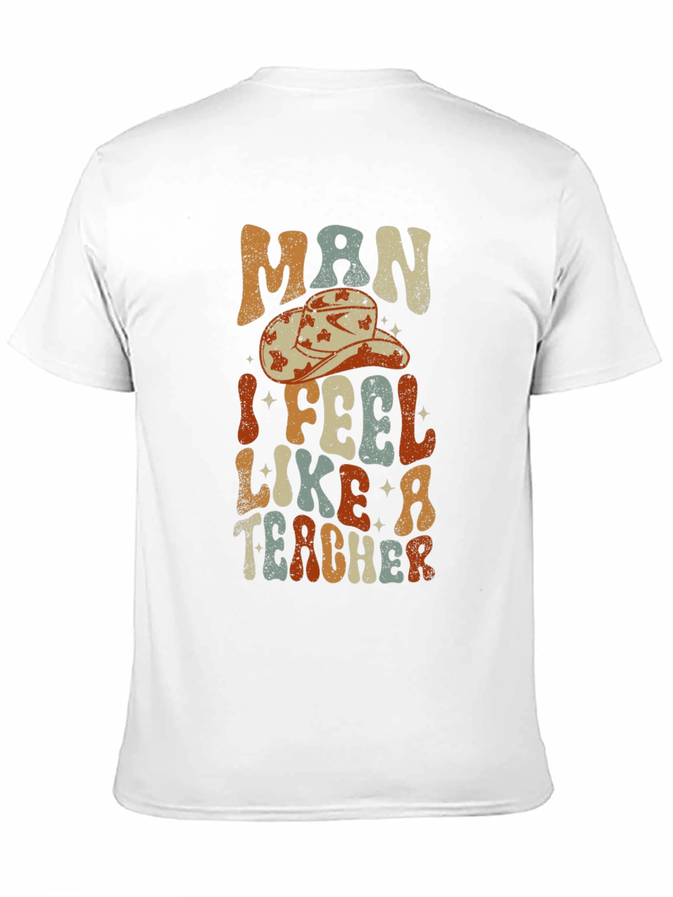 Black Man I Feel Like a Teacher Graphic T-Shirt view 11