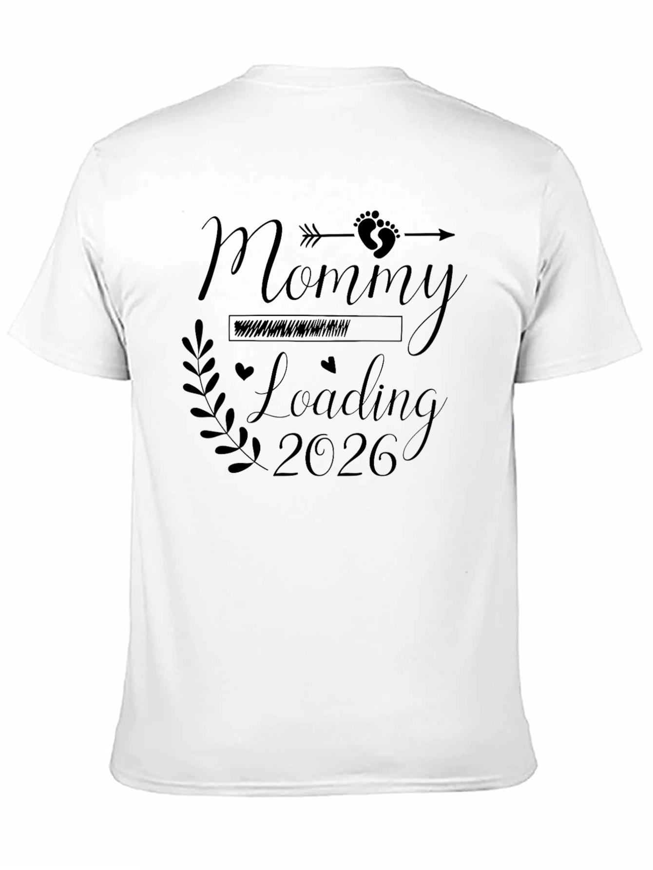 Black Mommy Loading 2026 T-Shirt - Expecting Mom Tee view 11