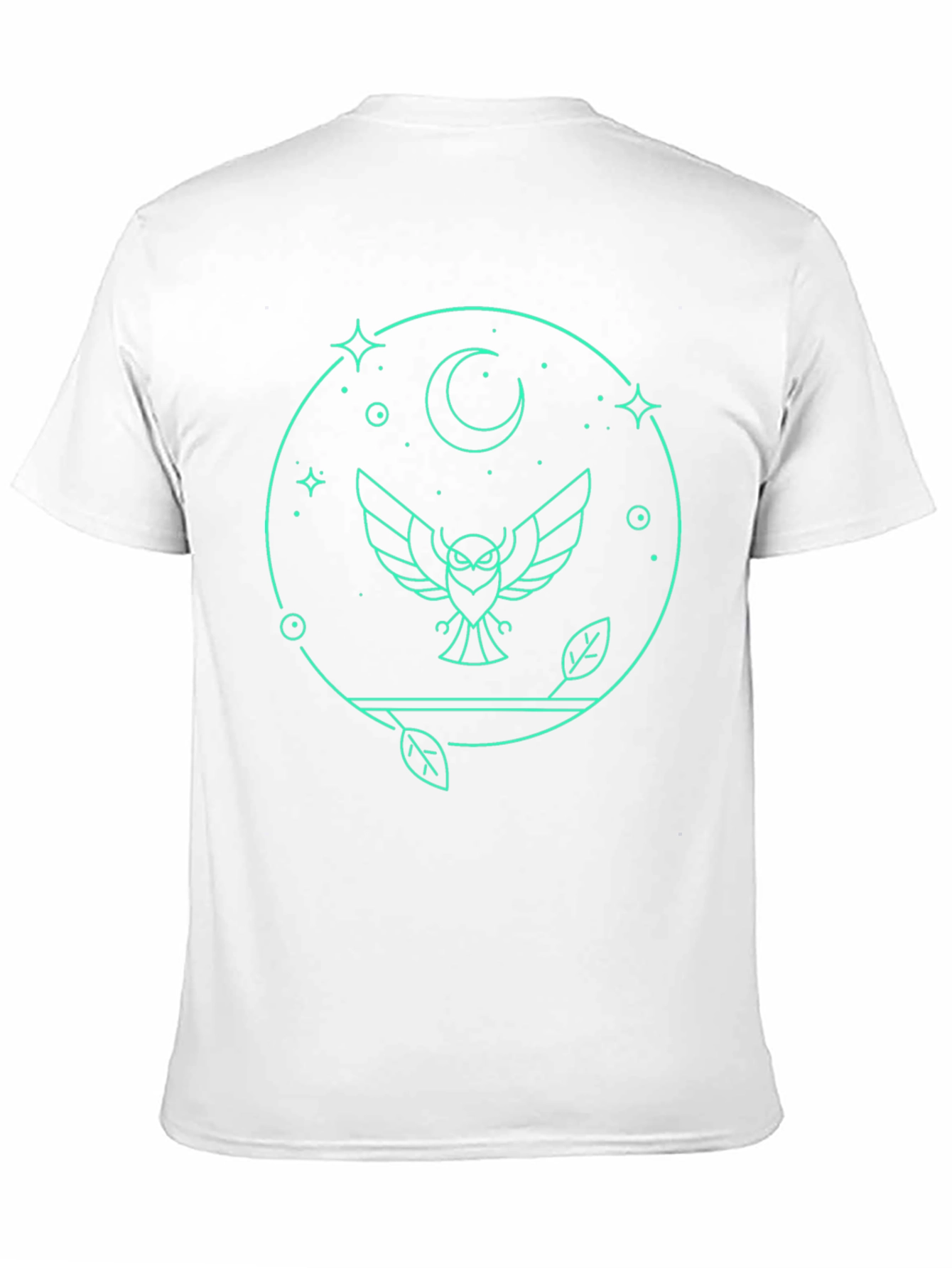 Black Owl Moon Graphic Tee - Stylish & Unique Black T-Shirt view 11