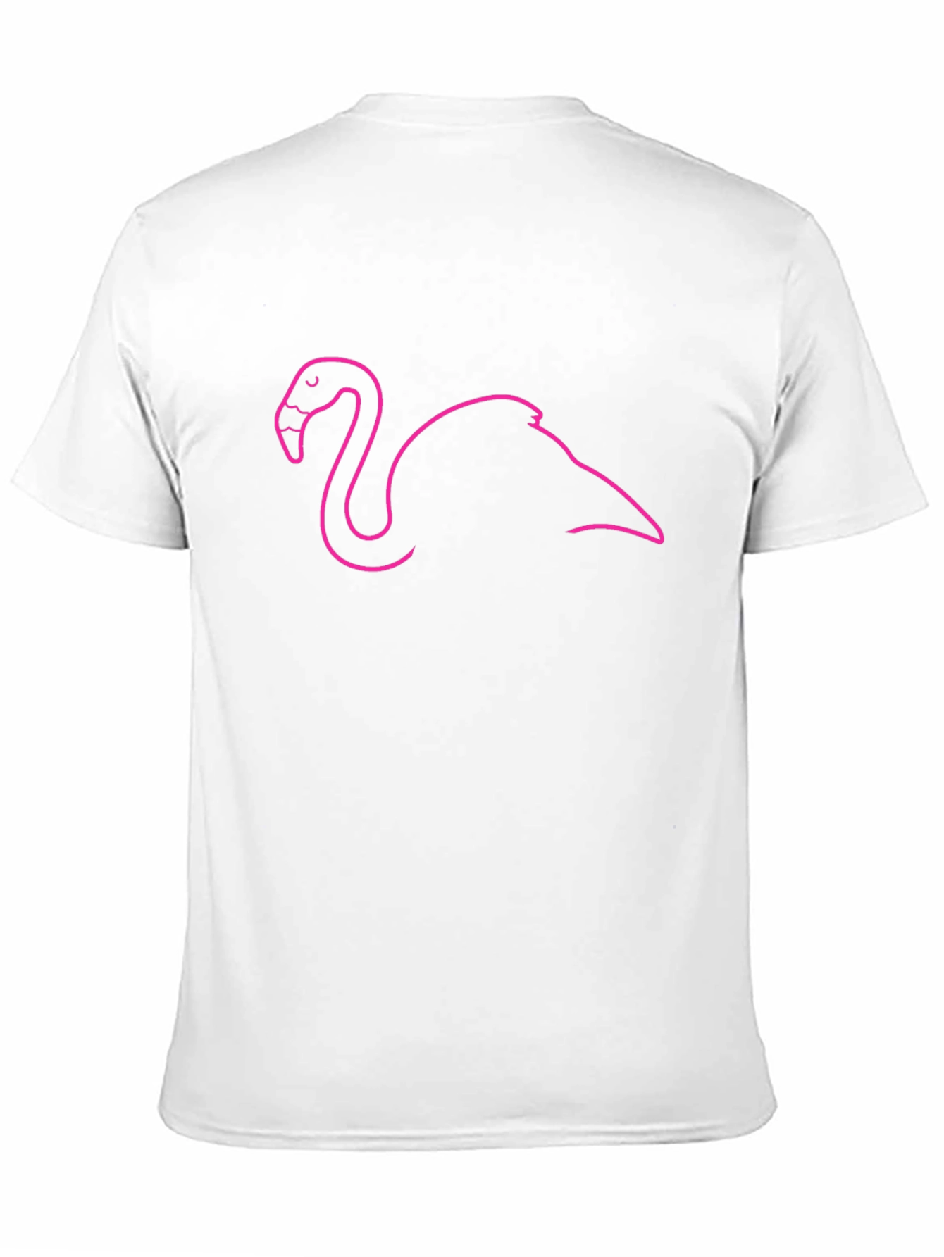 Black Black Flamingo Outline Tee - Tropical Vibes view 11