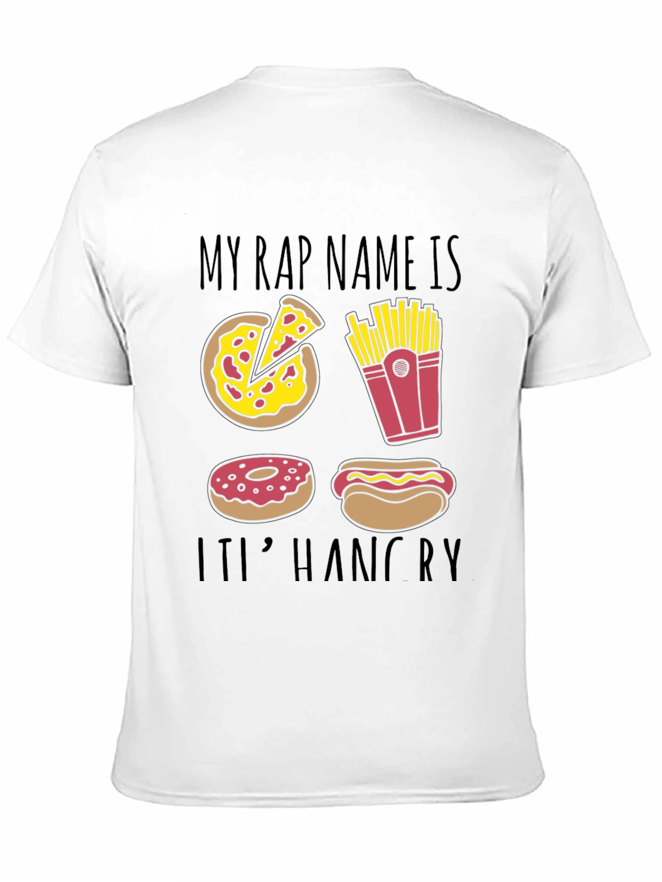 Black My Rap Name Is It's Hangry T-Shirt view 11