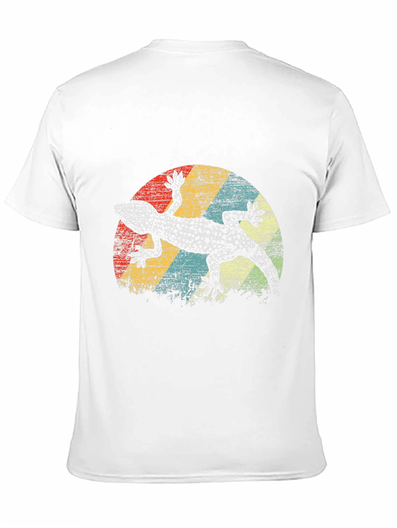 Black Retro Gecko Graphic Tee - Men's Black T-Shirt view 11