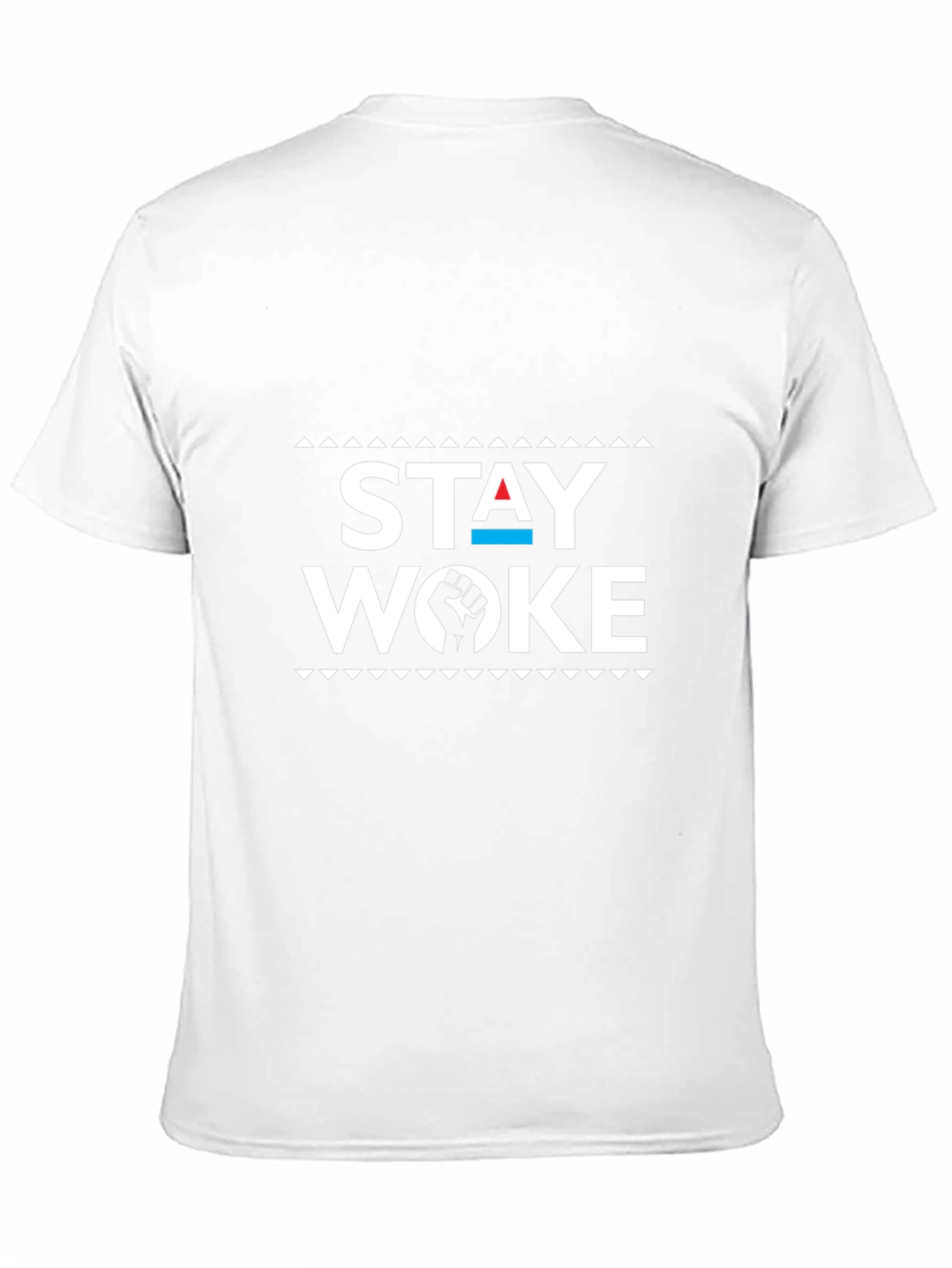 Black Stay Woke Graphic Tee - Black Cotton Blend view 11