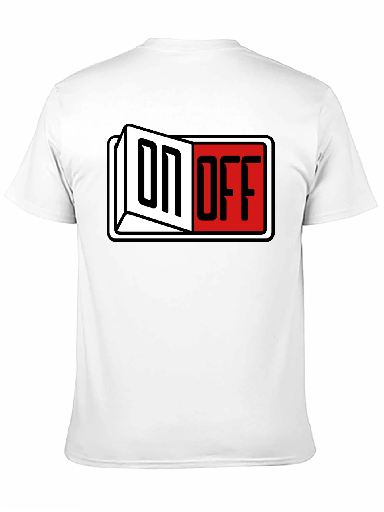 Black On Off Graphic T-Shirt view 11