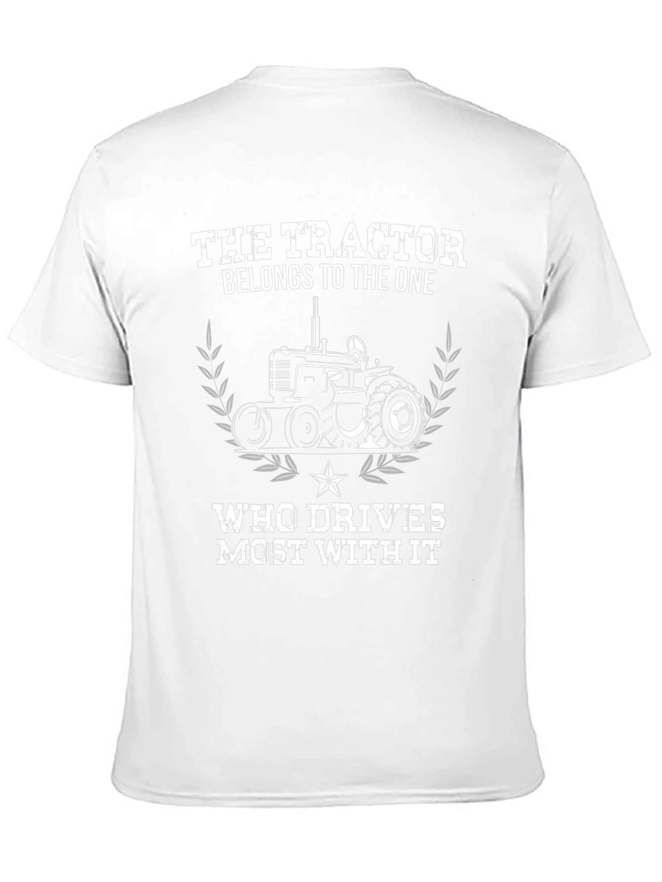 The Tractor Belongs to the One T-Shirt - Black Cotton - 11