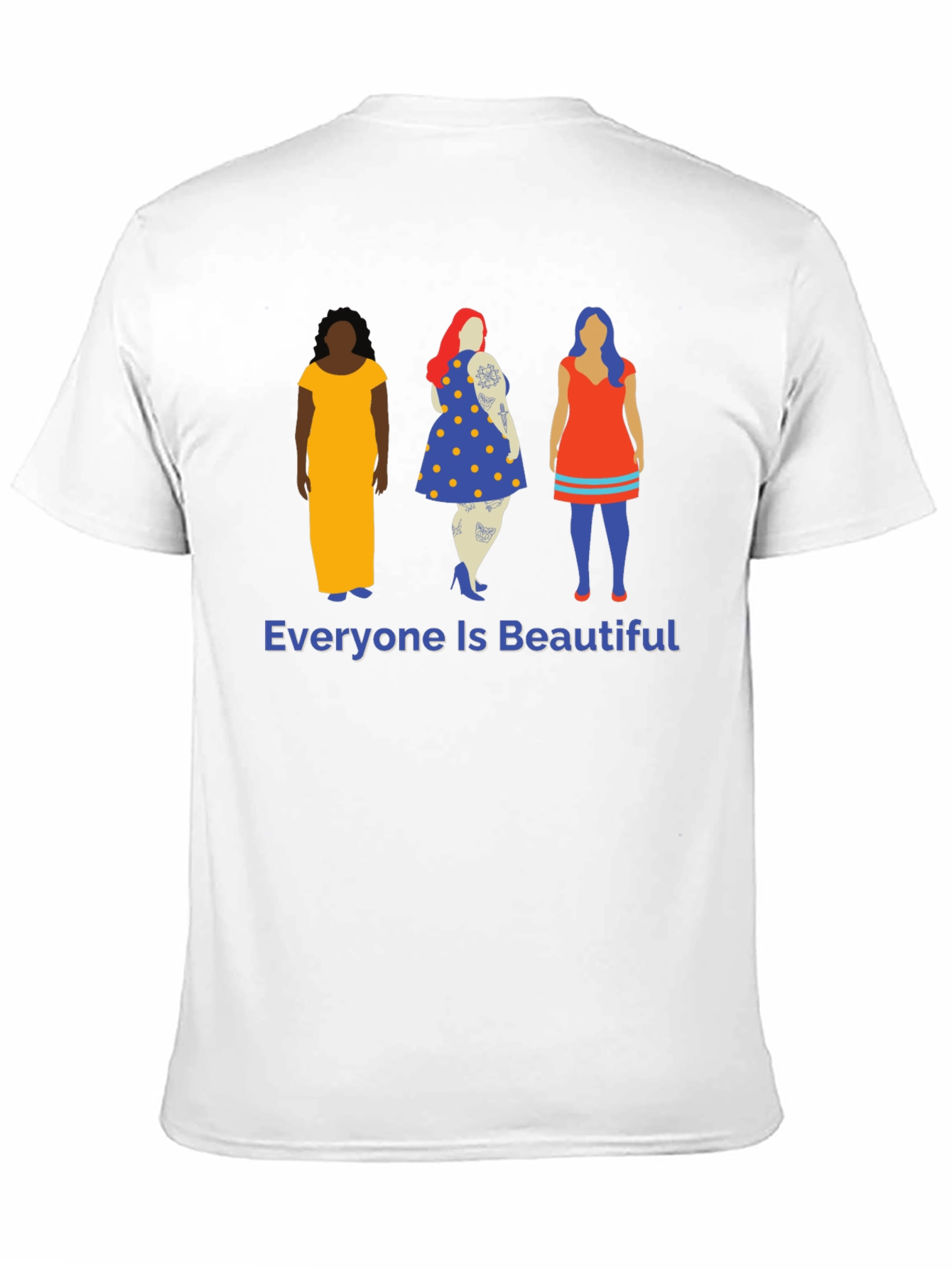Black Everyone Is Beautiful Graphic Tee view 11