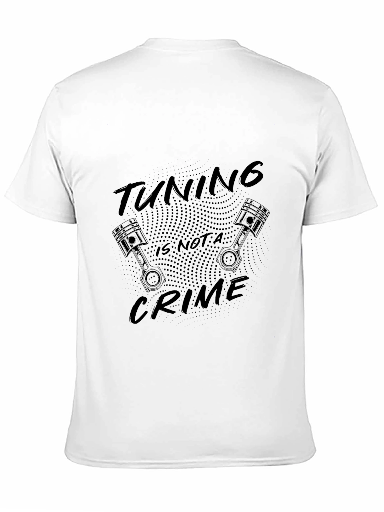 Black Tuning is not a Crime Black T-Shirt view 11