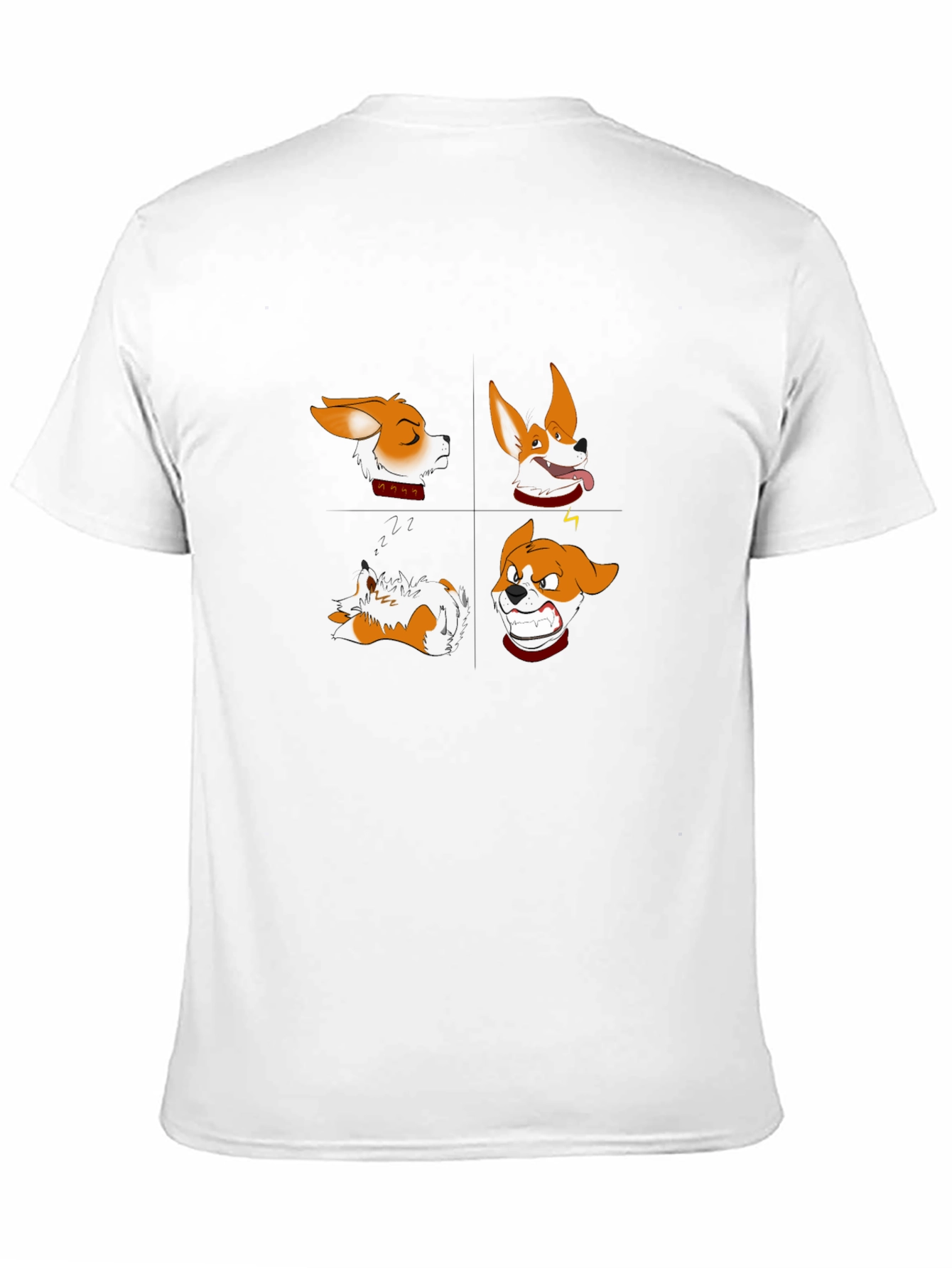 Black Corgi Expressions Graphic Tee - Black view 11