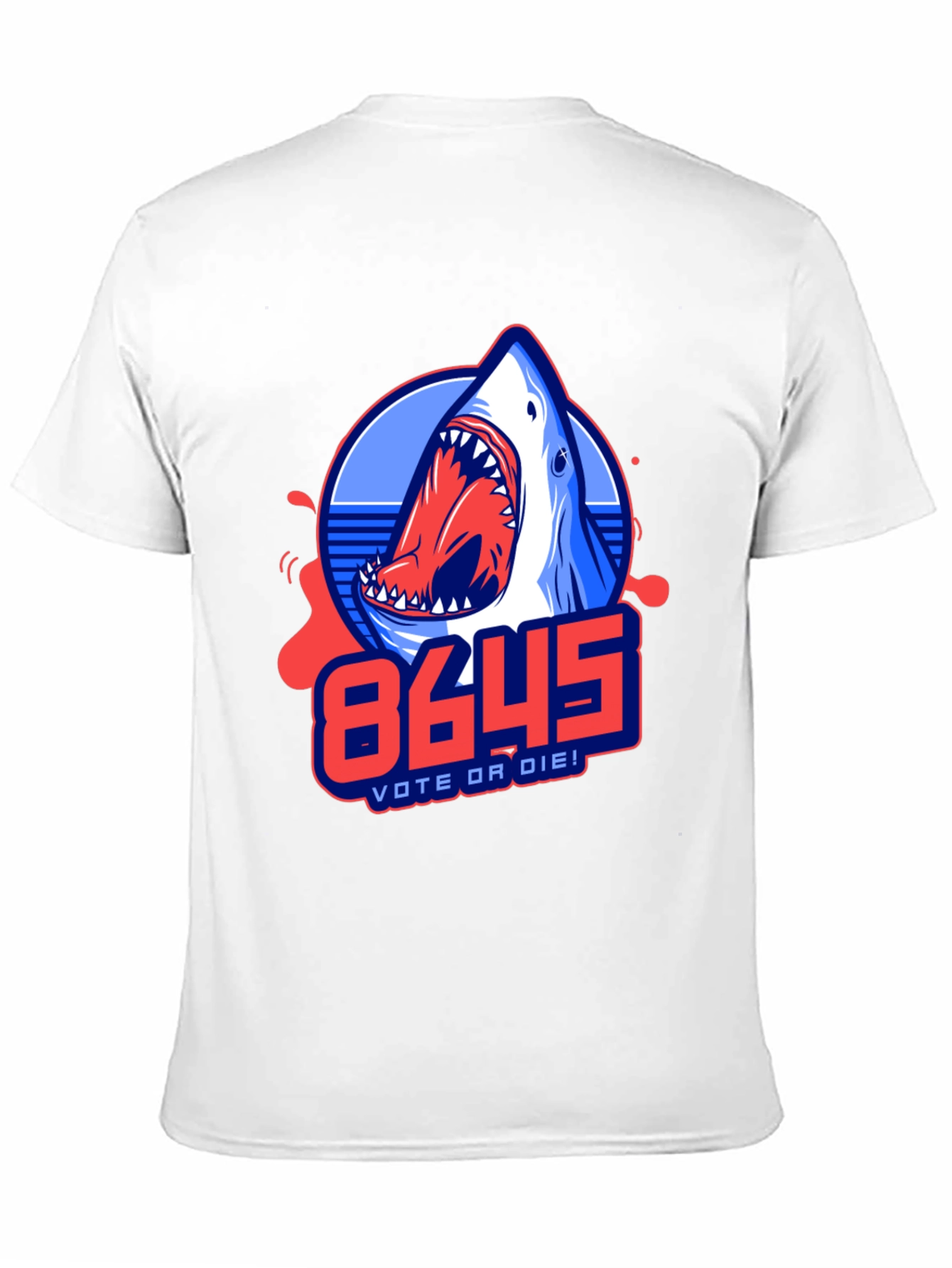 8645 Vote or Die Shark Graphic Tee - 11
