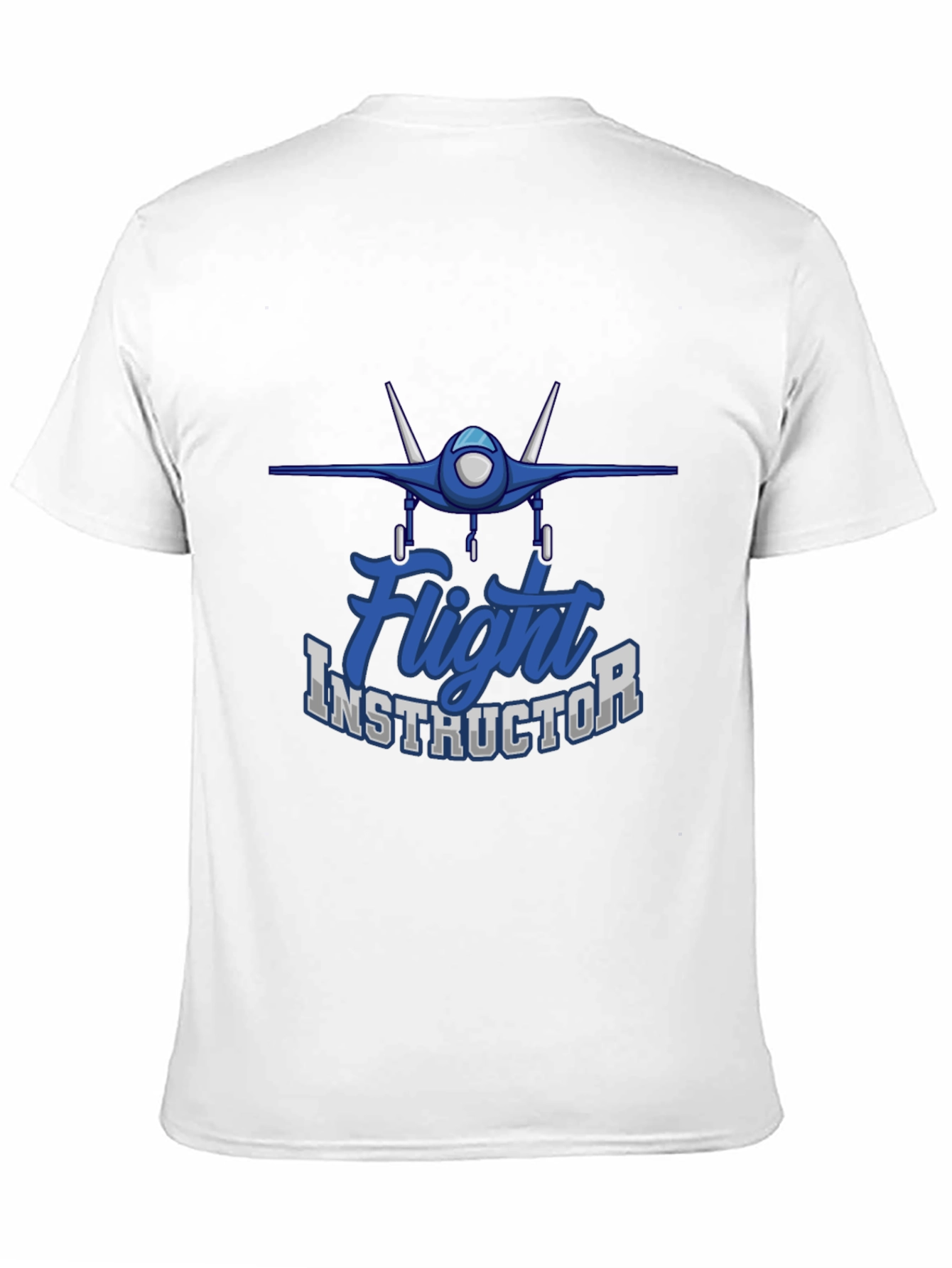 Black Flight Instructor T-Shirt - Aviation Teacher Apparel view 11