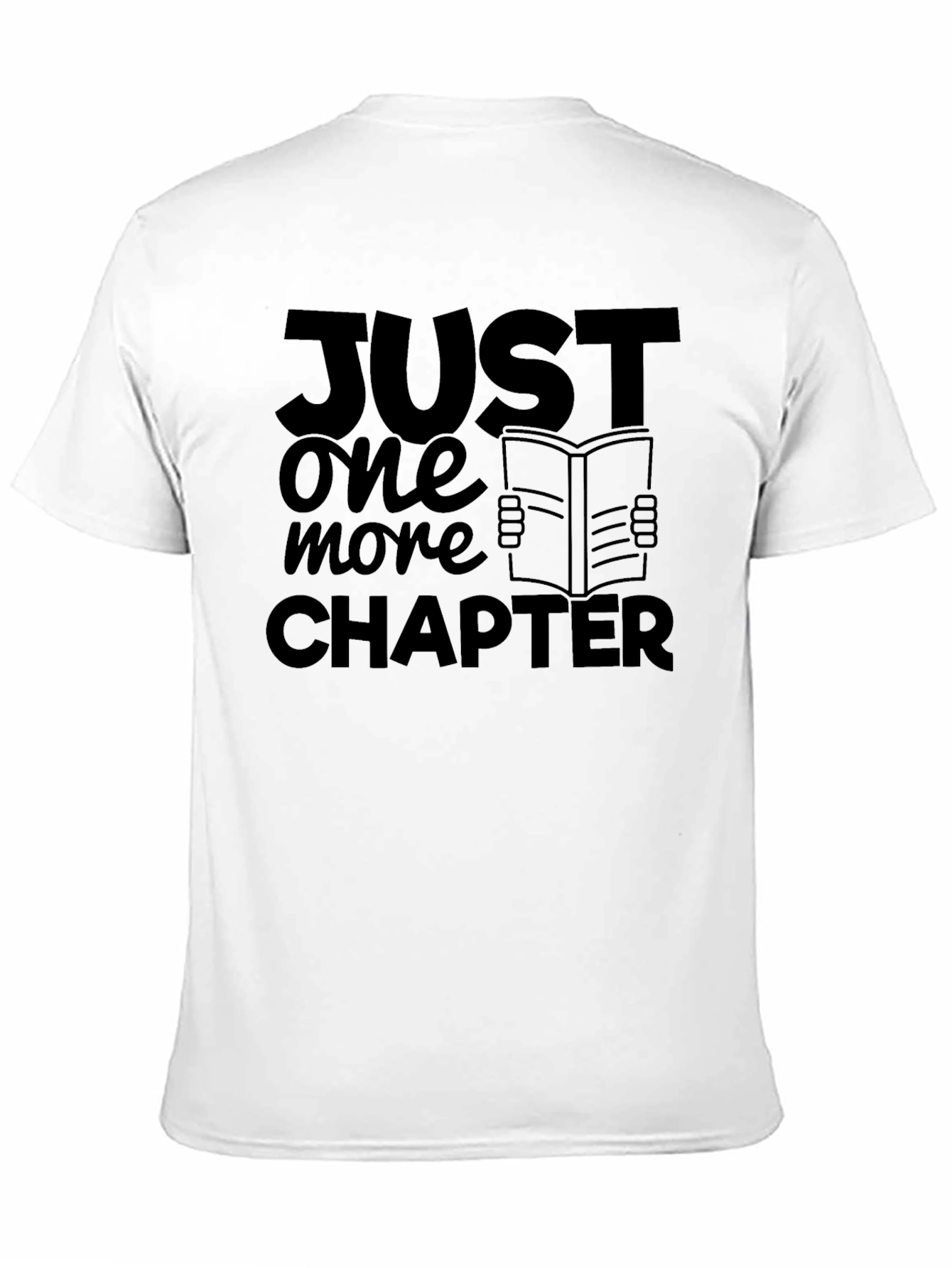 Black Just One More Chapter Black Tee - Book Lover's Shirt view 11