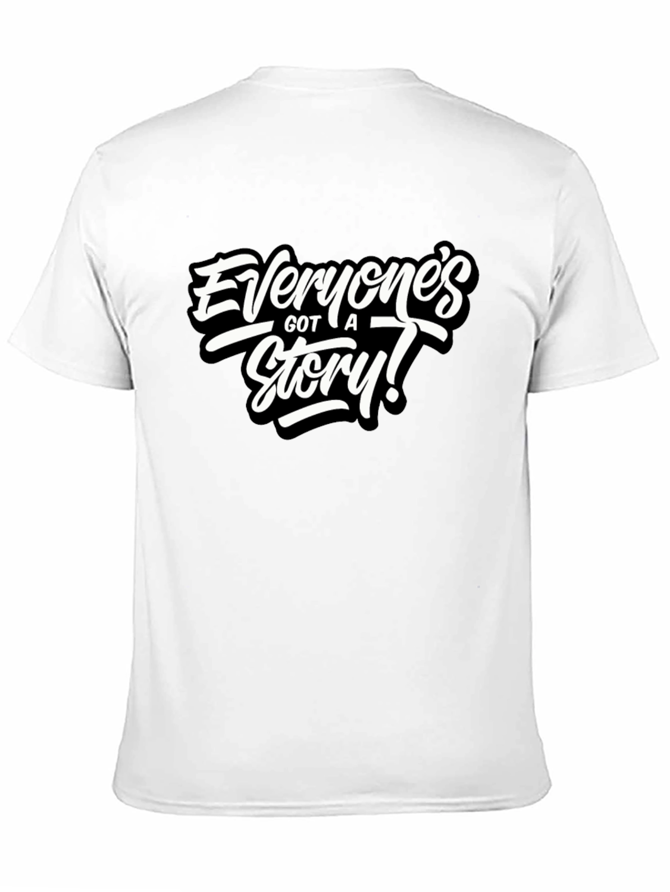 Black Everyone's Got A Story! Black Graphic Tee view 11