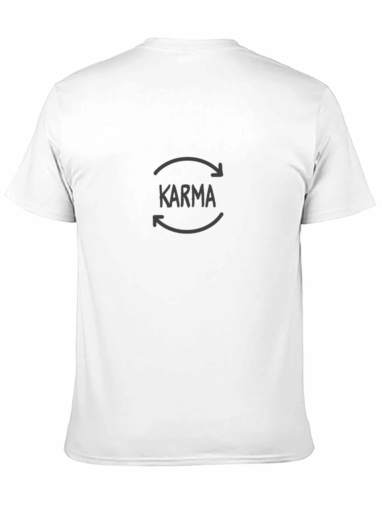 Black Karma Cycle Graphic Tee - Black Cotton T-Shirt view 11