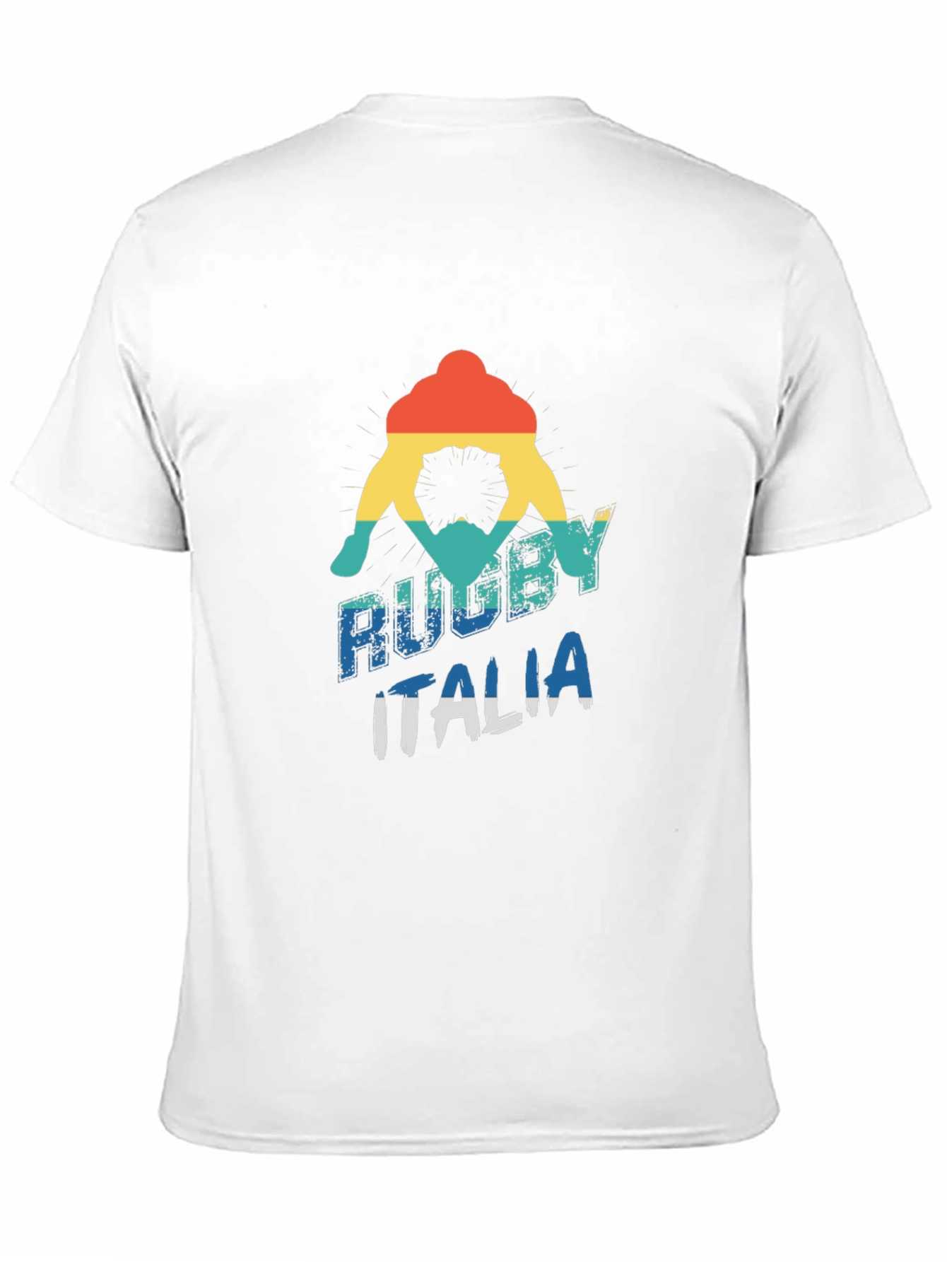 Black Rugby Italia Graphic Tee - Retro Style view 11