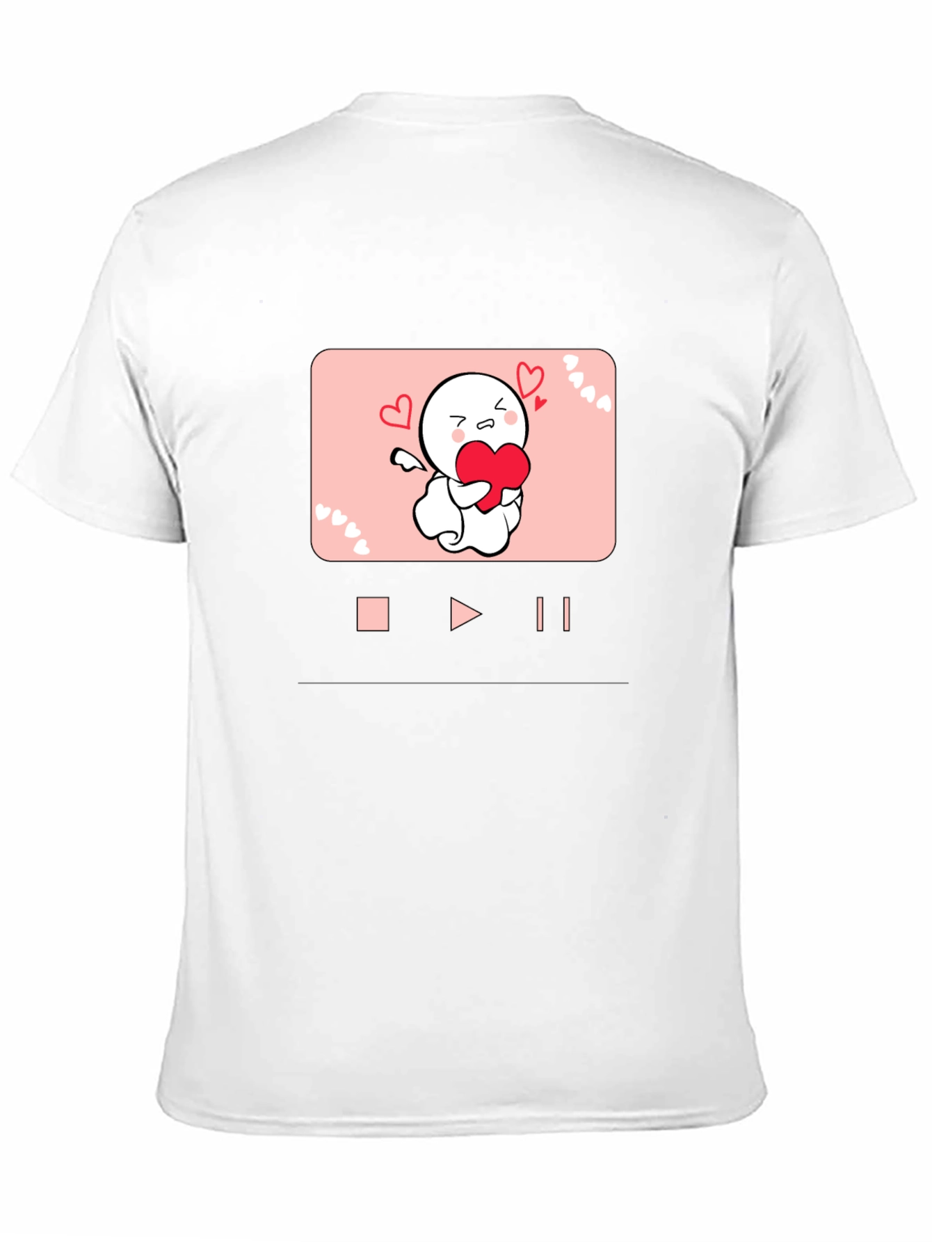 Black Heart Angel Graphic Black T-Shirt view 11