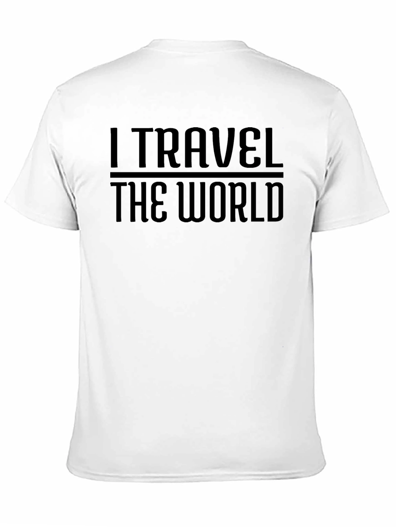 Black I Travel The World Graphic Tee - Black view 11