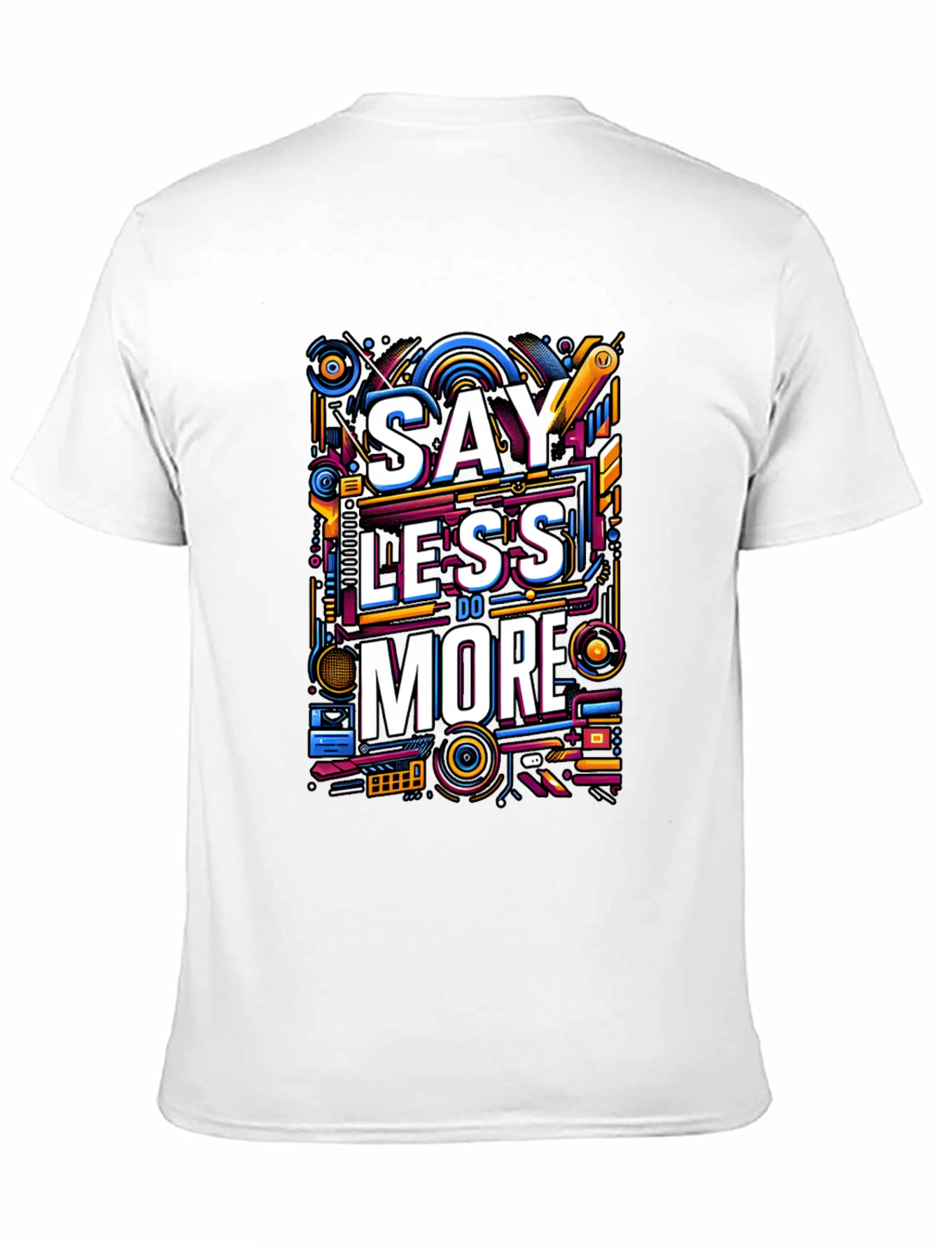 Black Say Less Do More Graphic Tee - Black view 11