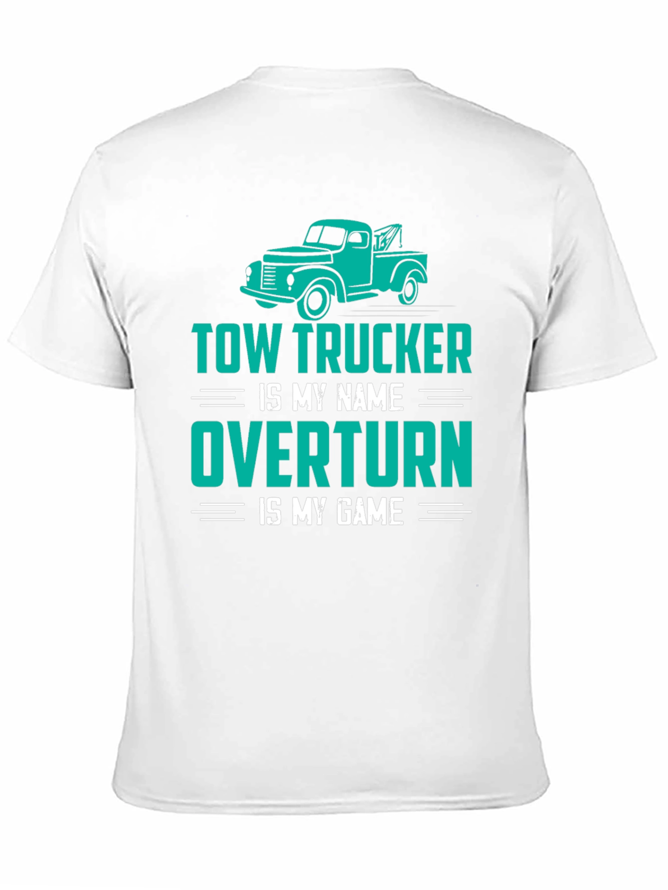 Black Tow Trucker Tee - Overtturn is My Game view 11