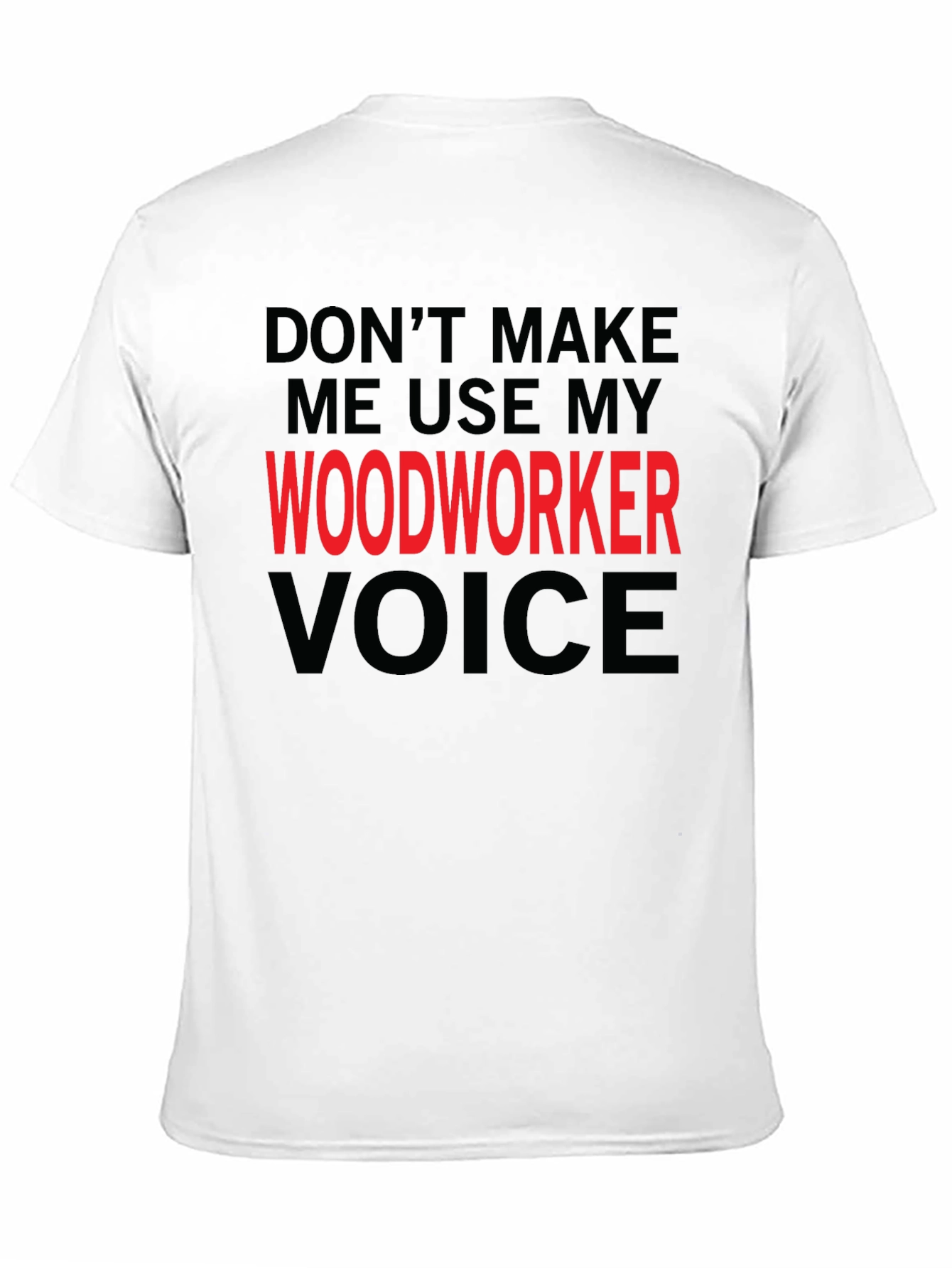Black Woodworker Voice Graphic T-Shirt view 11