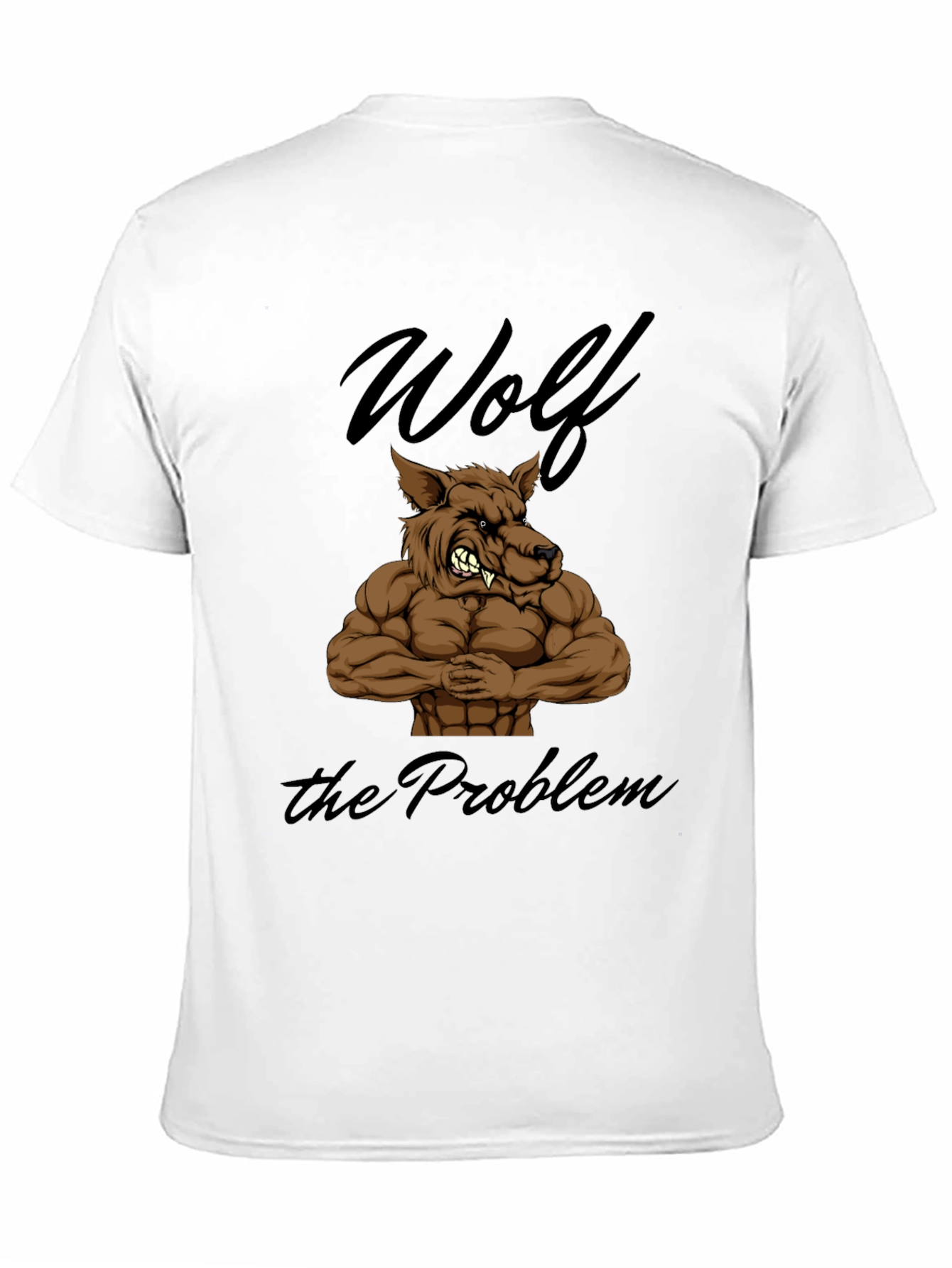 Black Wolf The Problem Graphic T-Shirt - Men's Black Tee view 11