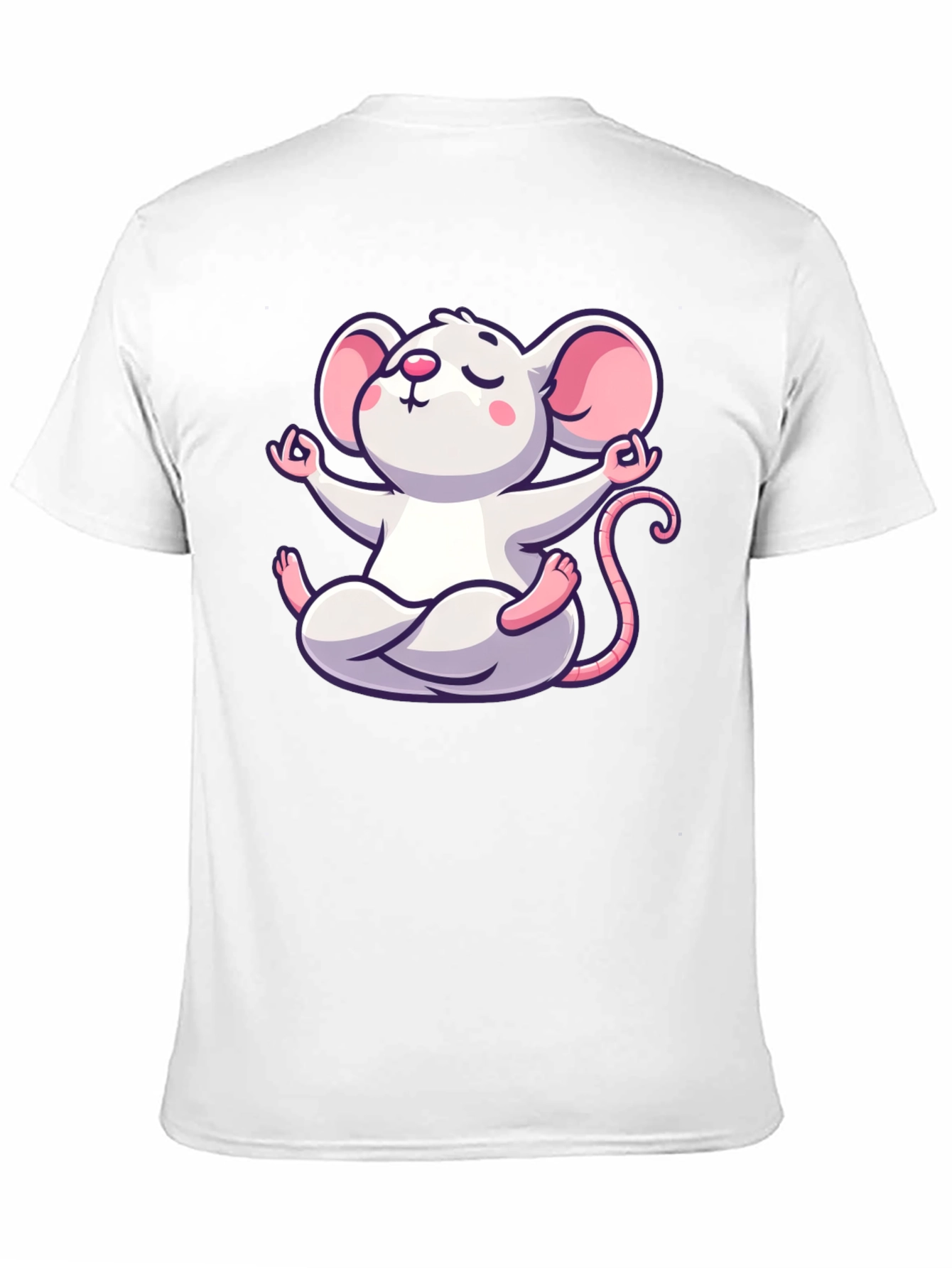 Black Zen Mouse Graphic T-Shirt view 11