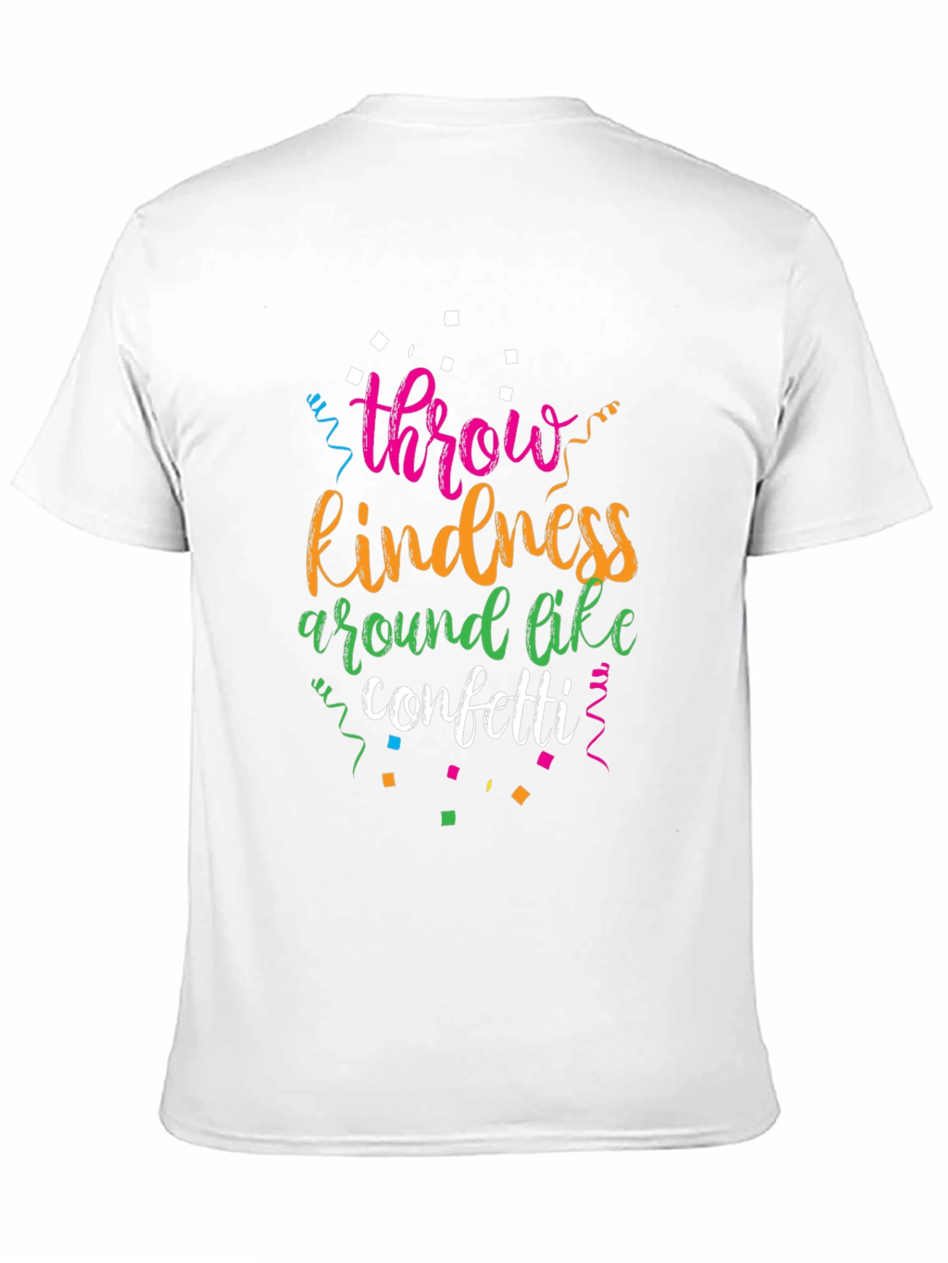 Black Throw Kindness Around Like Confetti Black T-Shirt view 11