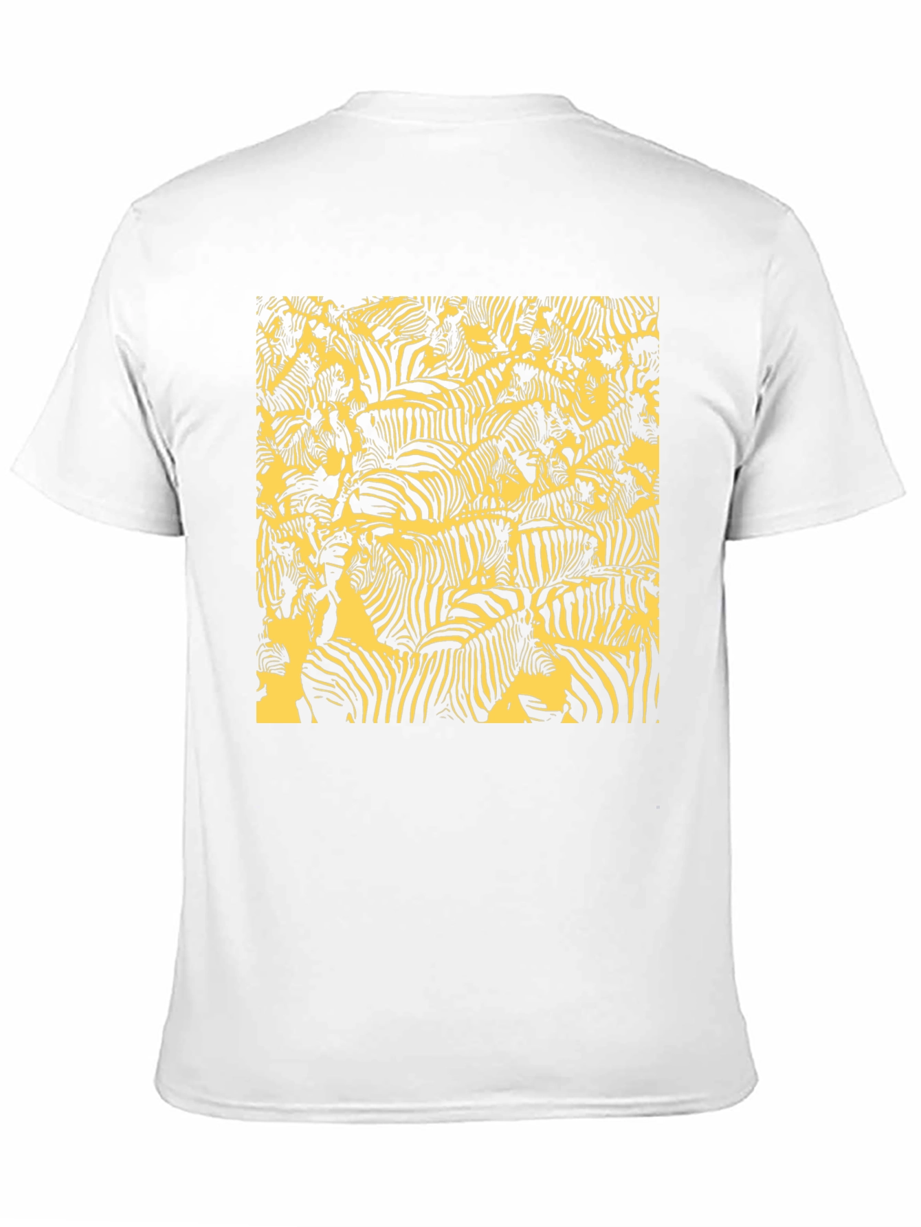 Black Zebra Print Men's Graphic Tee view 11