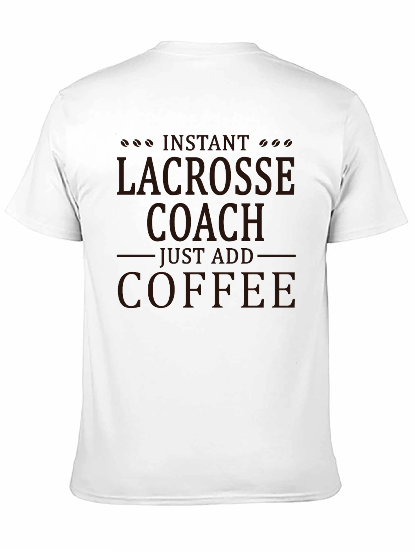 Black Lacrosse Coach Coffee T-Shirt view 11