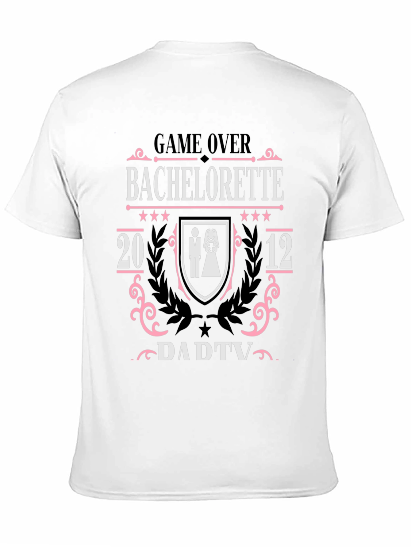 Black Game Over Bachelorette T-Shirt view 11