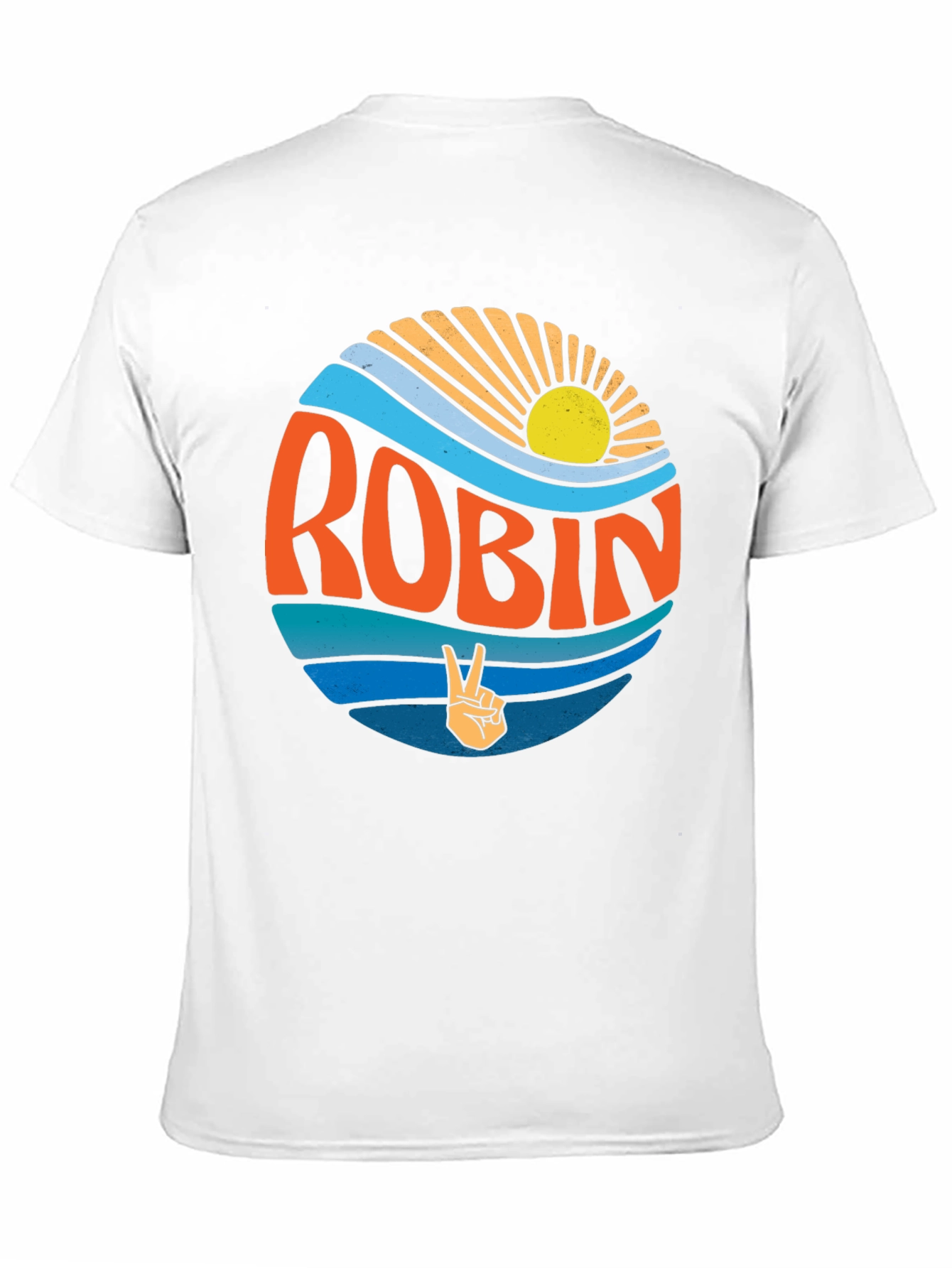 Black Robin Retro Sun & Wave T-Shirt view 11