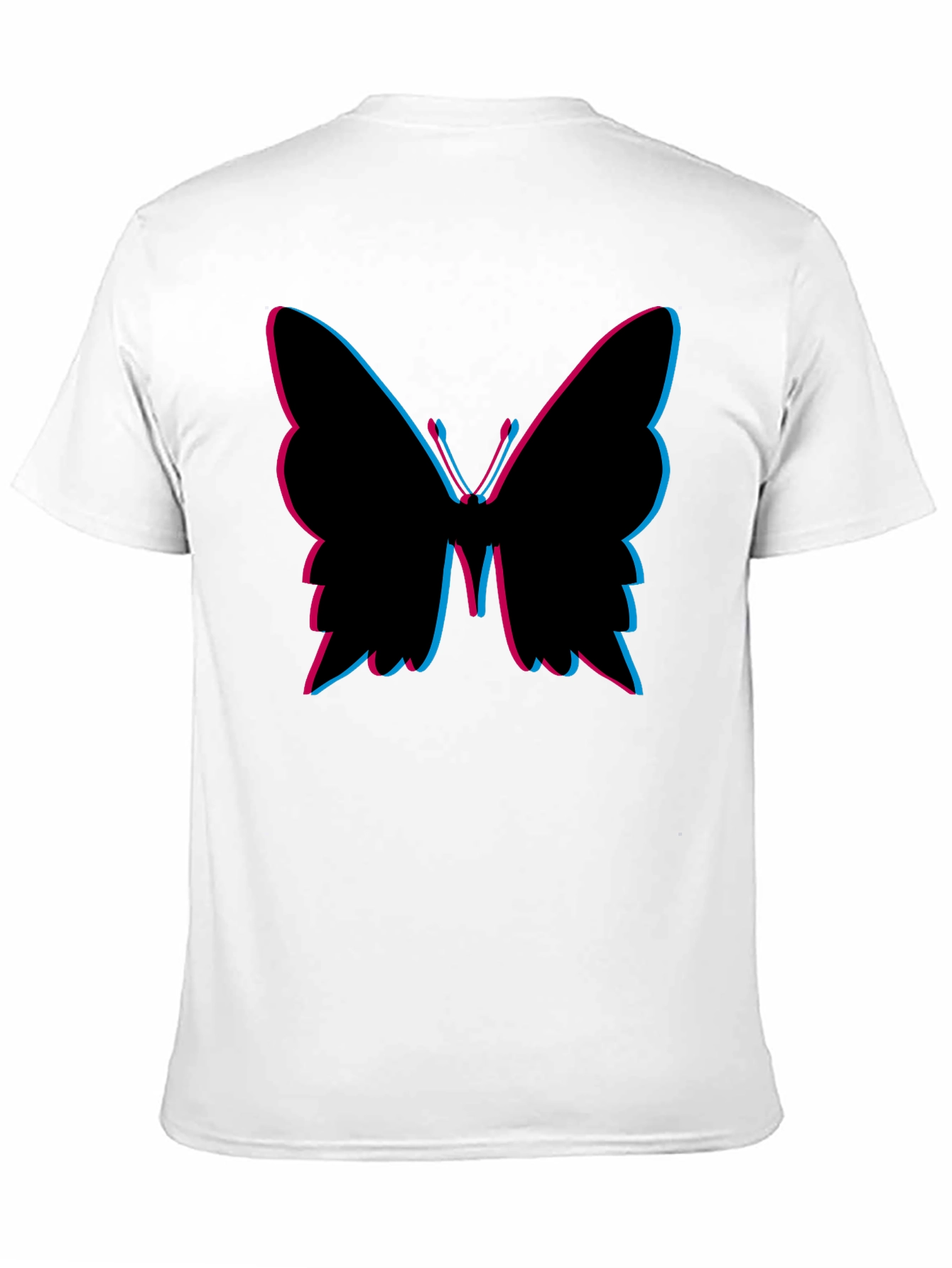 Black Butterfly Graphic Tee - Fashionable Black T-Shirt view 11