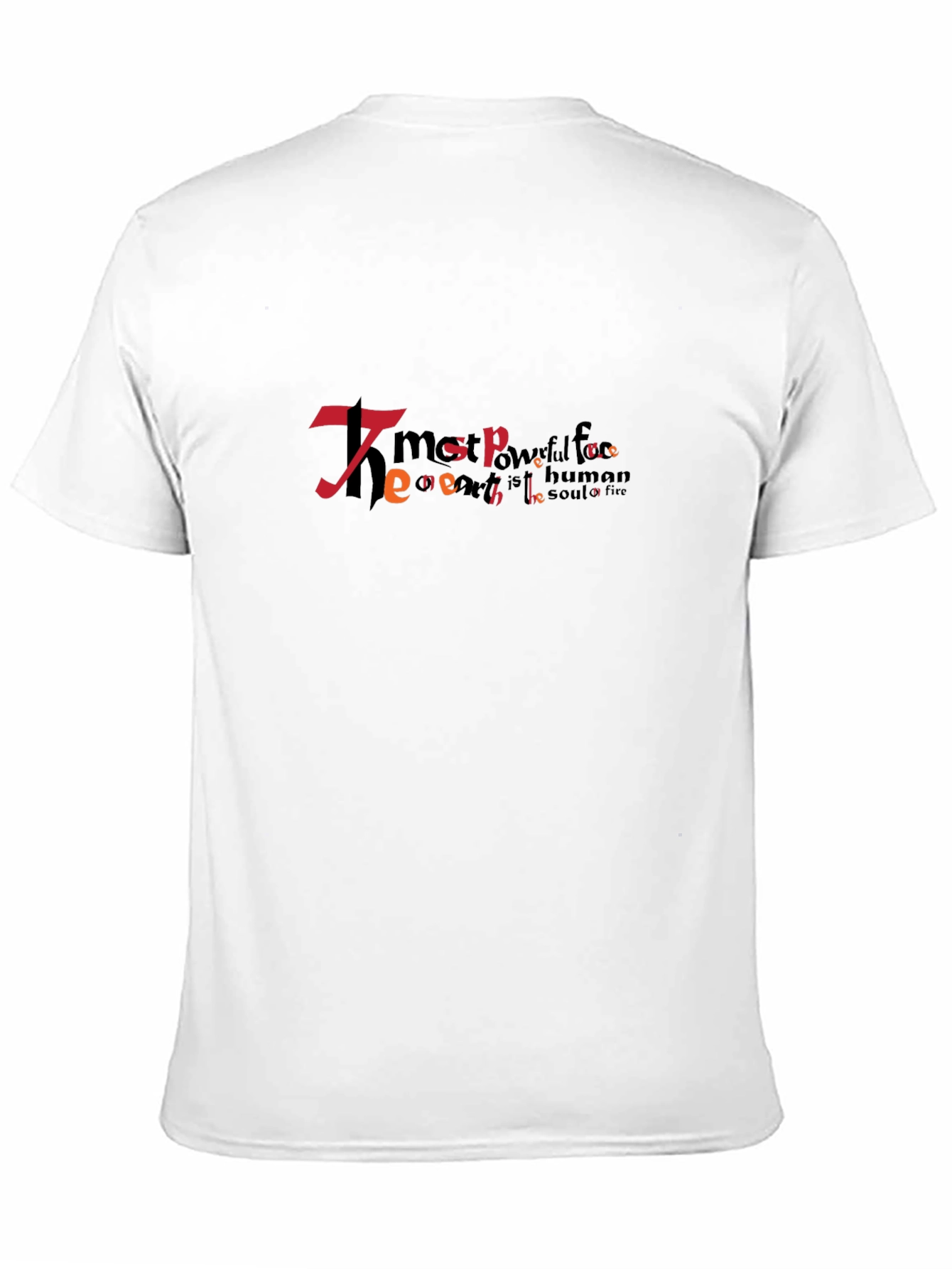 Black Unique Typography Graphic Black T-Shirt view 11