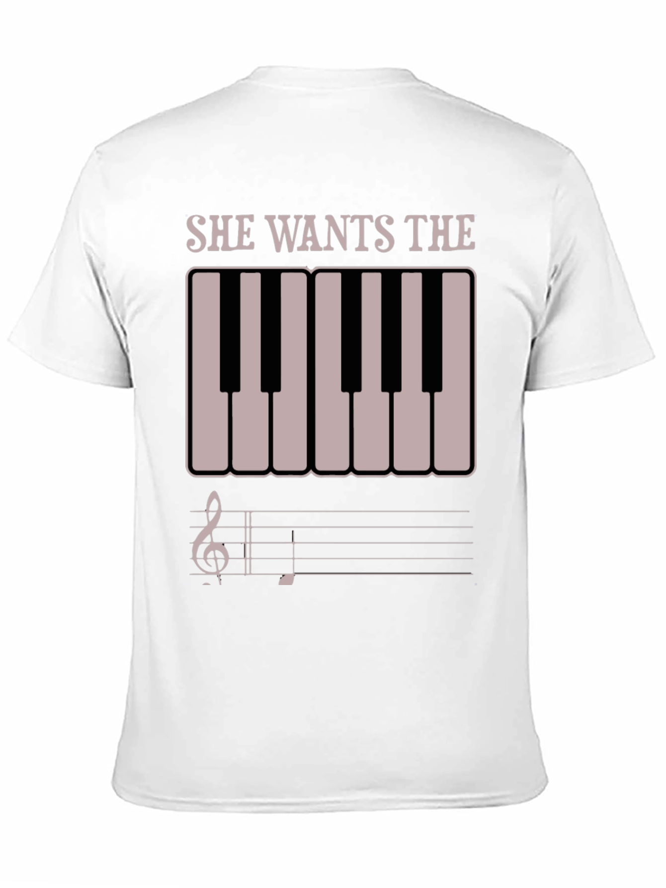 Black She Wants The D Funny Piano T-Shirt view 11