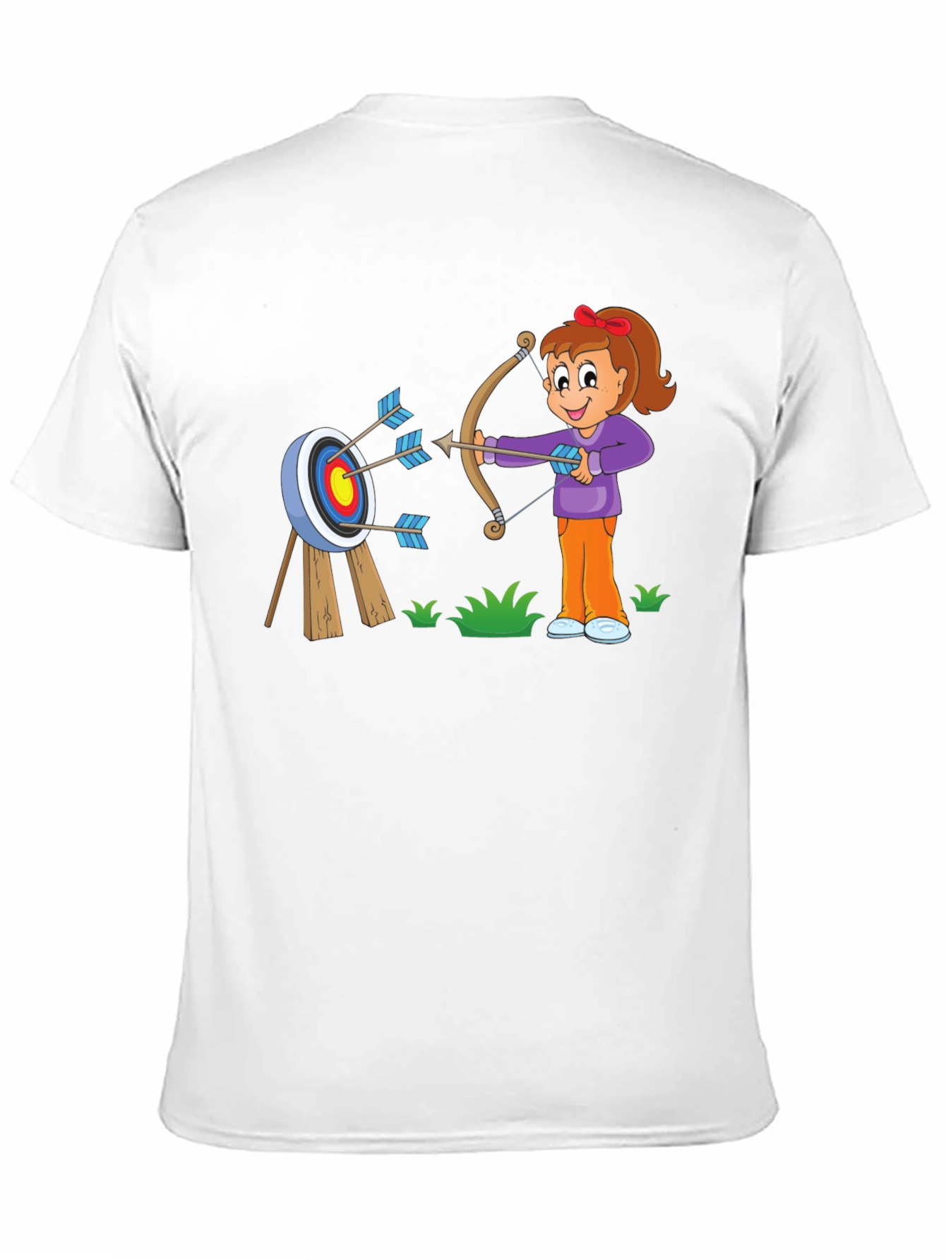 Black Archery Cartoon T-Shirt view 11