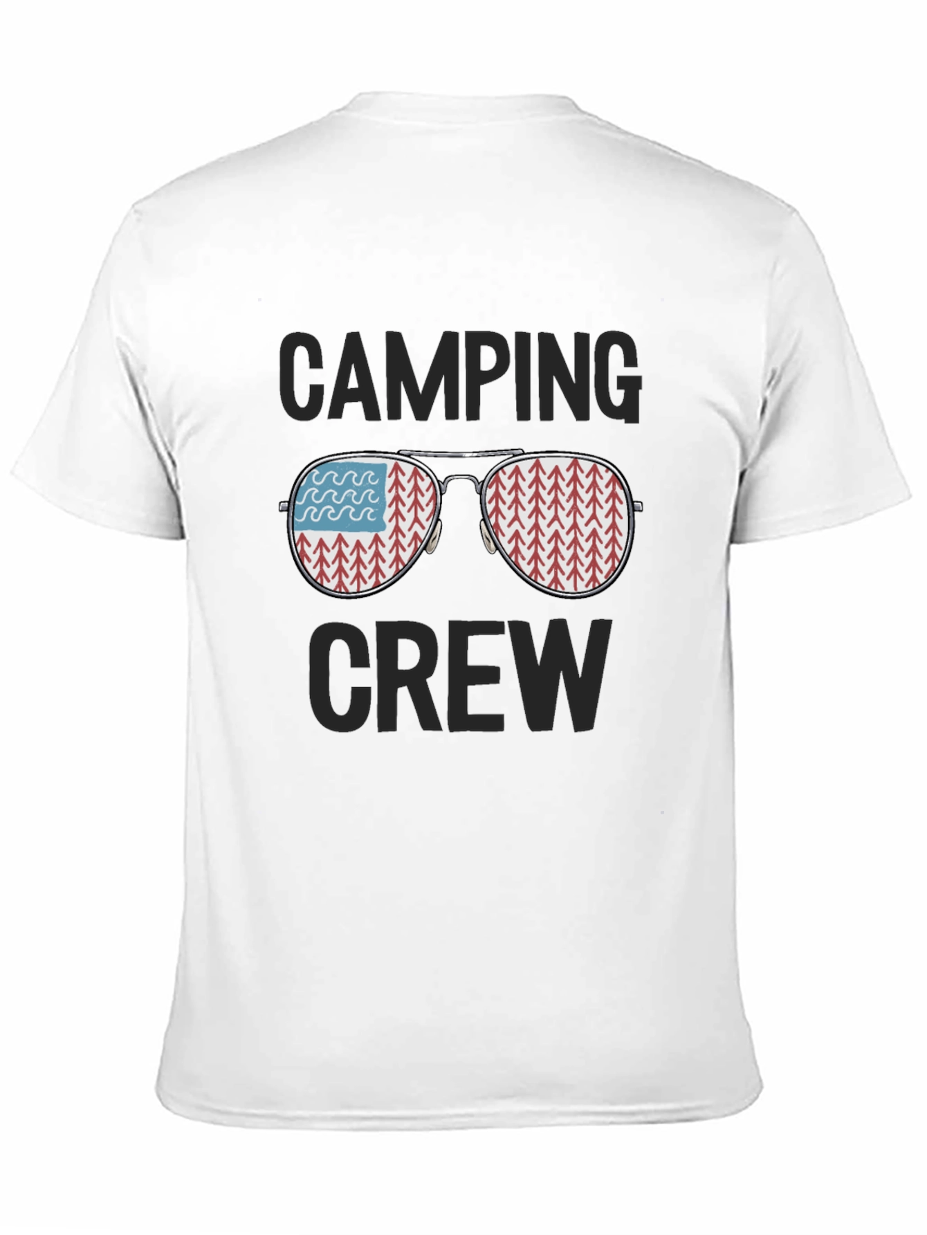 Black Camping Crew Graphic T-Shirt - Adventure Ready view 11
