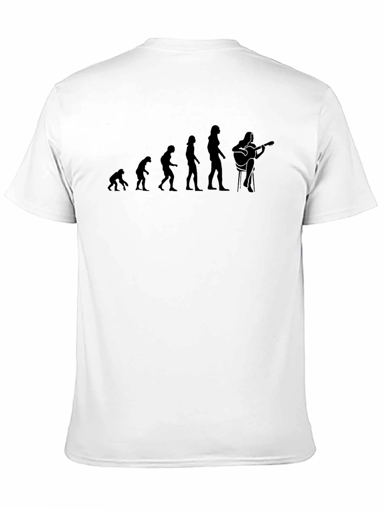 Black Evolution of Guitarist Graphic Tee - Black Cotton view 11