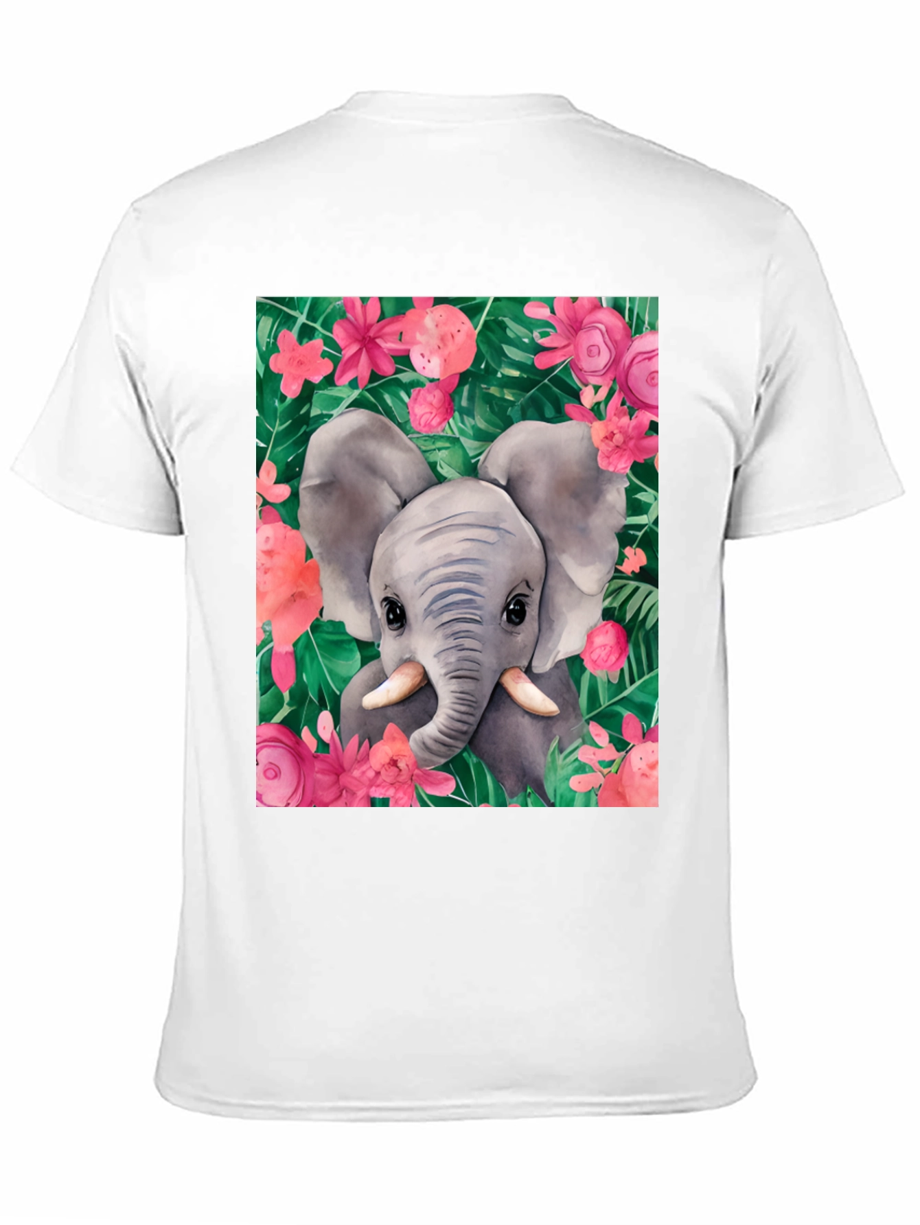 Black Elephant Floral Graphic Tee view 11