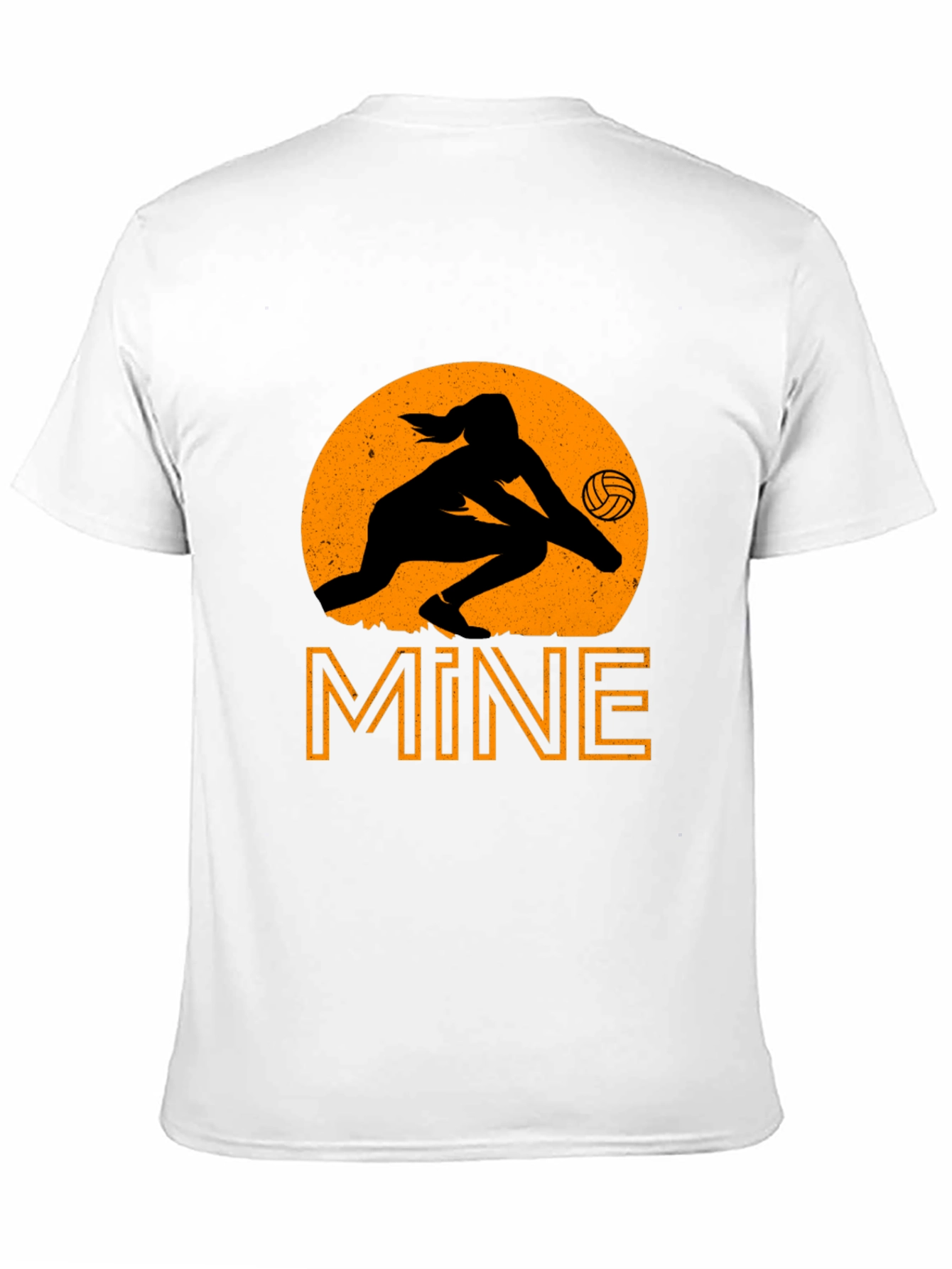 Volleyball Mine T-Shirt - Black Graphic Tee - 11