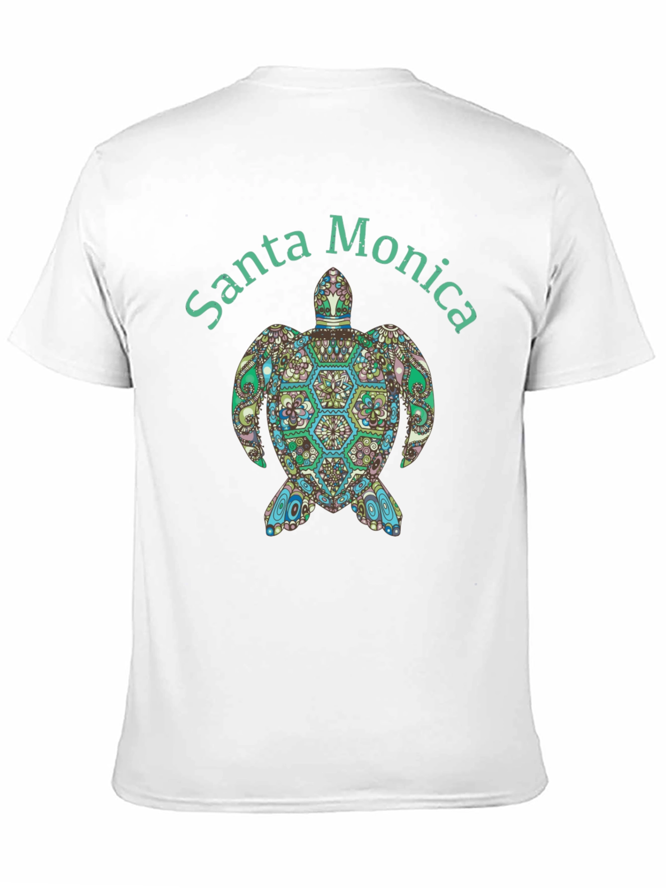 Black Santa Monica Turtle Graphic Tee - Black view 11