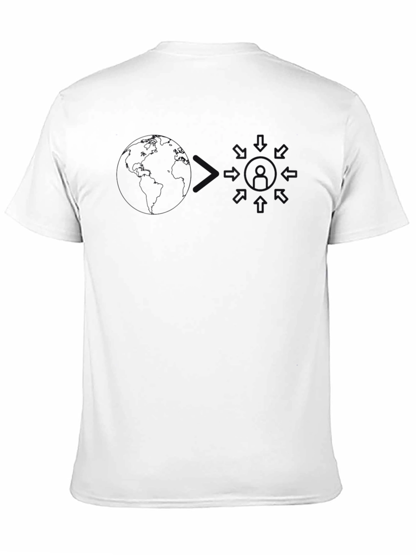 Black Men's Black Graphic Print T-Shirt view 11