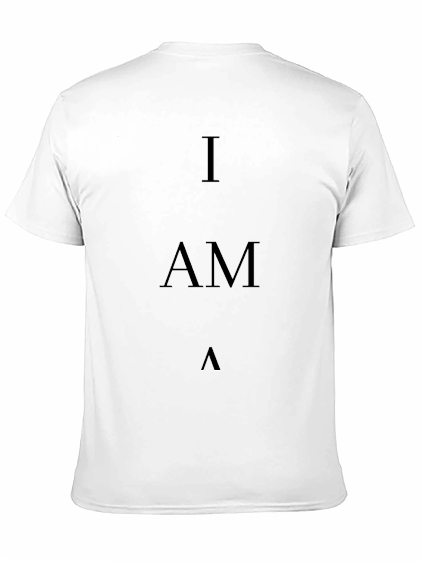 Black I AM T-Shirt - Minimalist Black Tee view 11