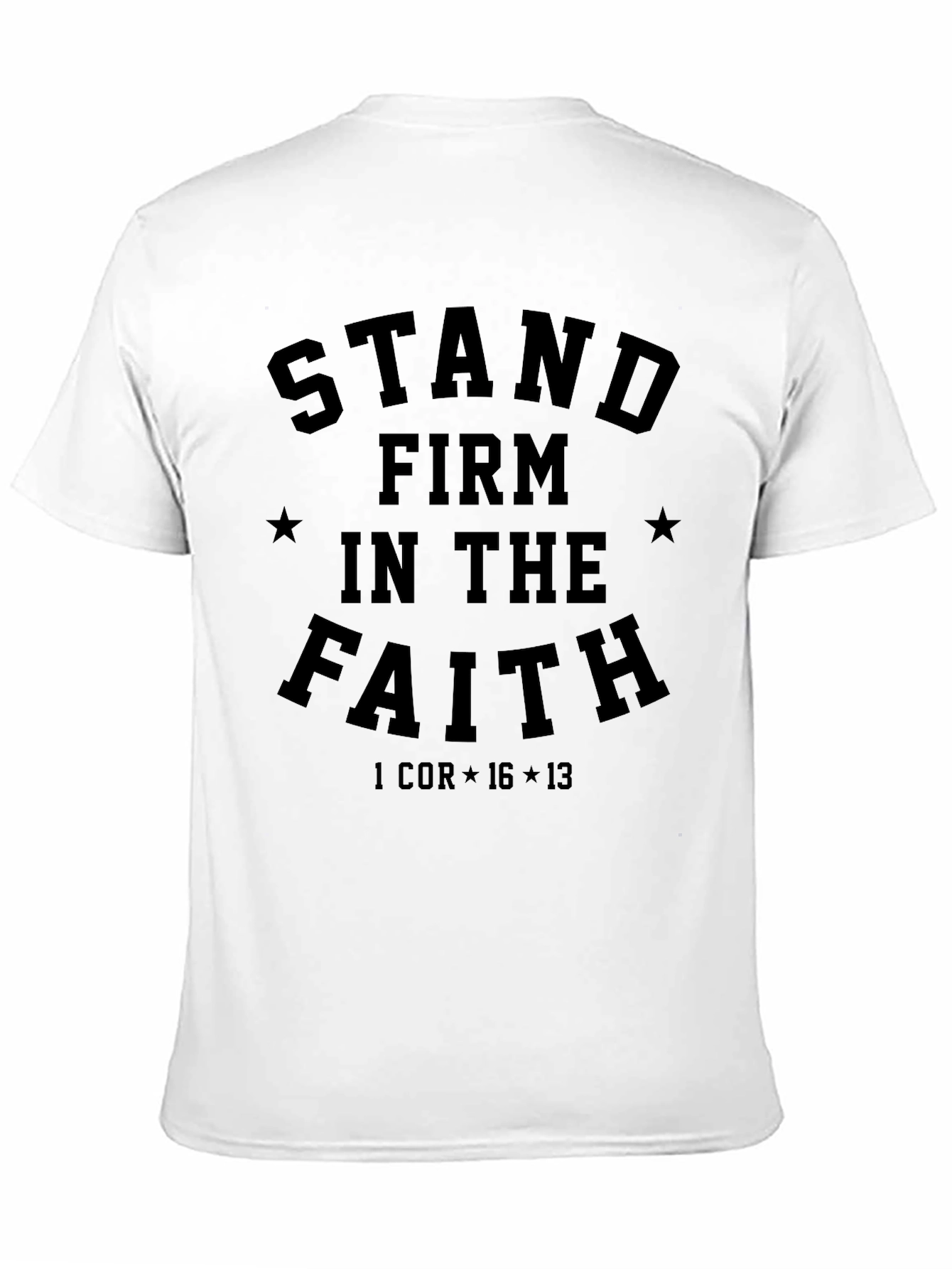 Black Stand Firm in The Faith Graphic T-Shirt view 11