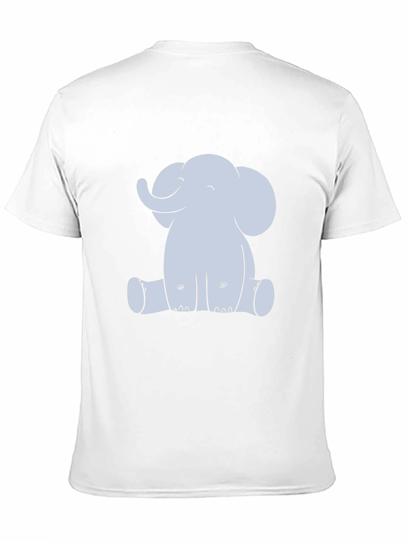 Black Cute Elephant Graphic Black T-Shirt view 11