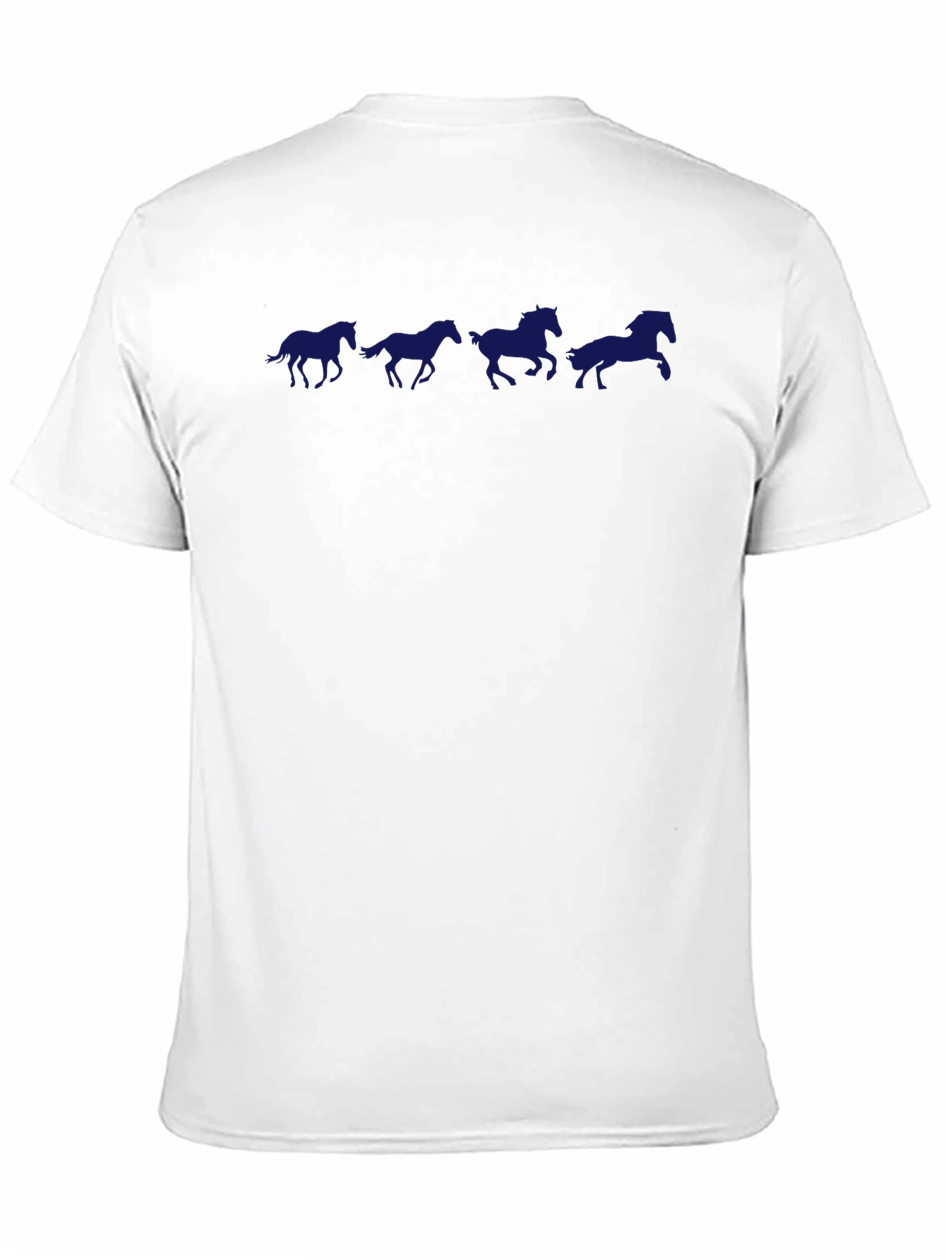 Black Horse Silhouette Graphic Tee - Black Cotton view 11