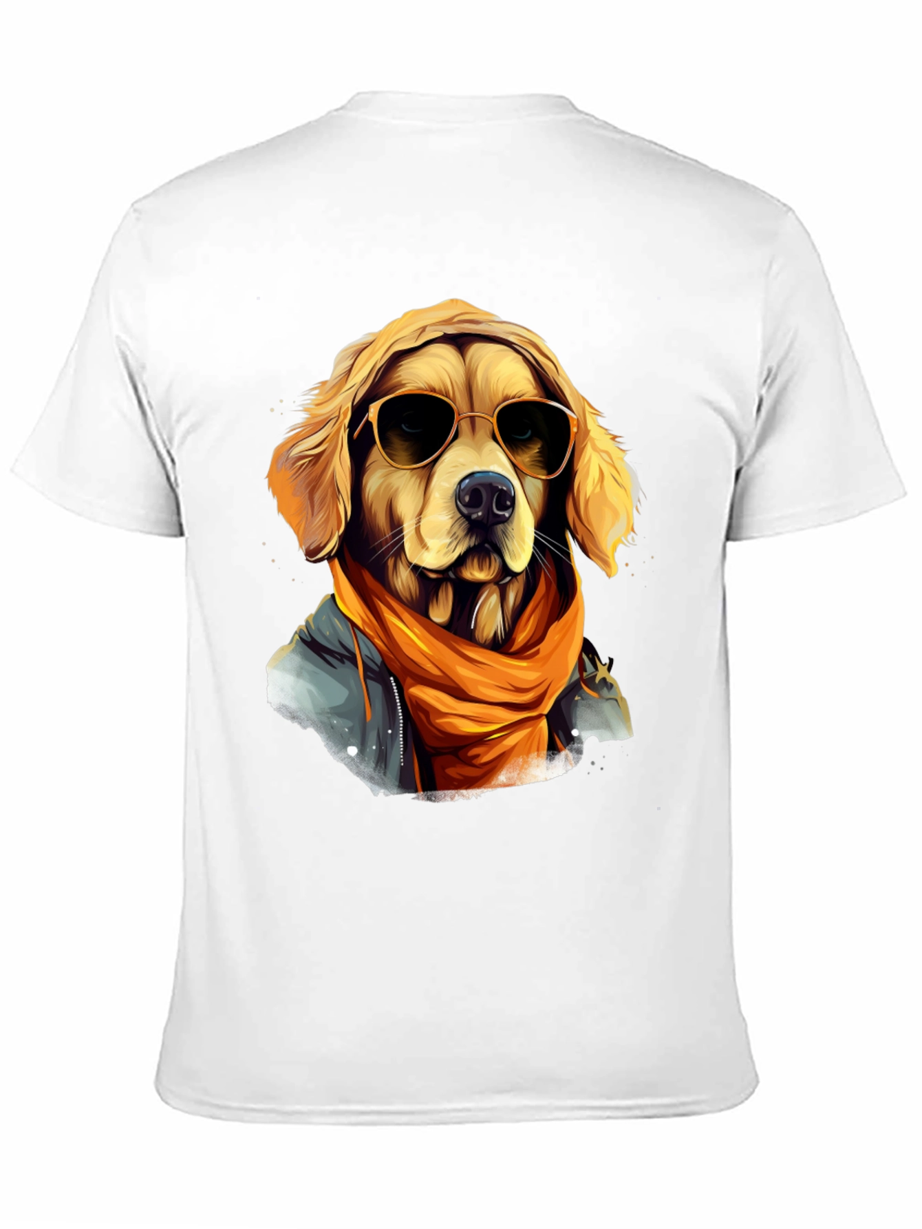 Black Dog with Sunglasses T-Shirt - Cool Graphic Tee view 11